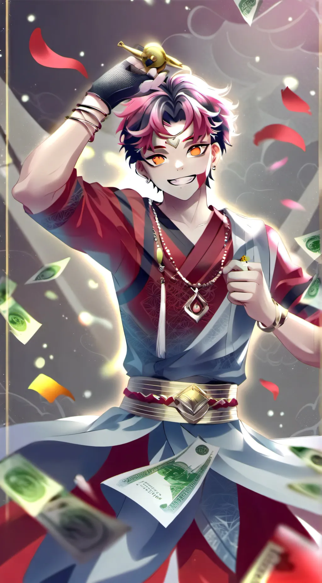 ai character: Akaza🔥🔥🔥 background