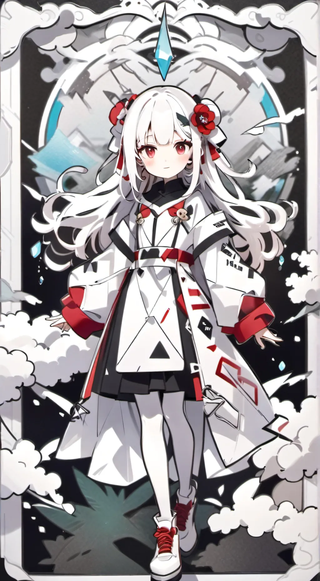 ai character: rimiru tempest  background
