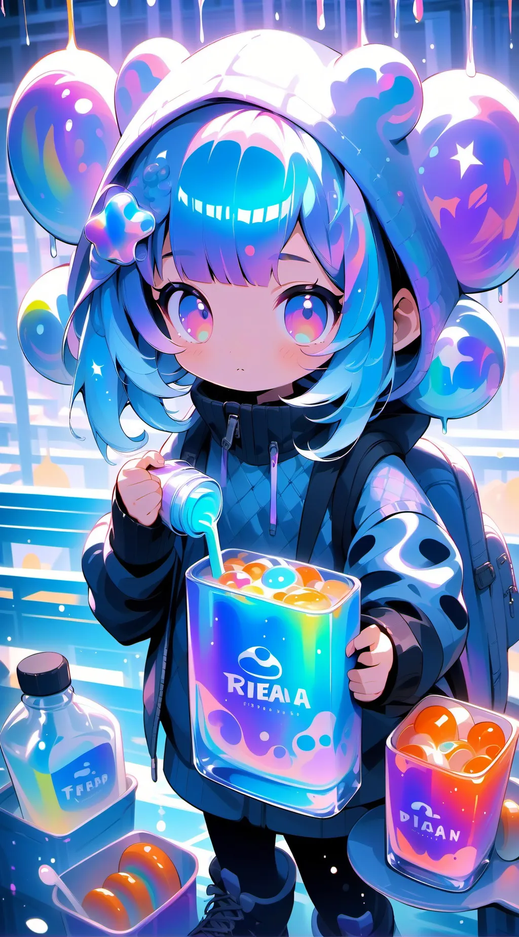 ai character: Fat cat experiment background