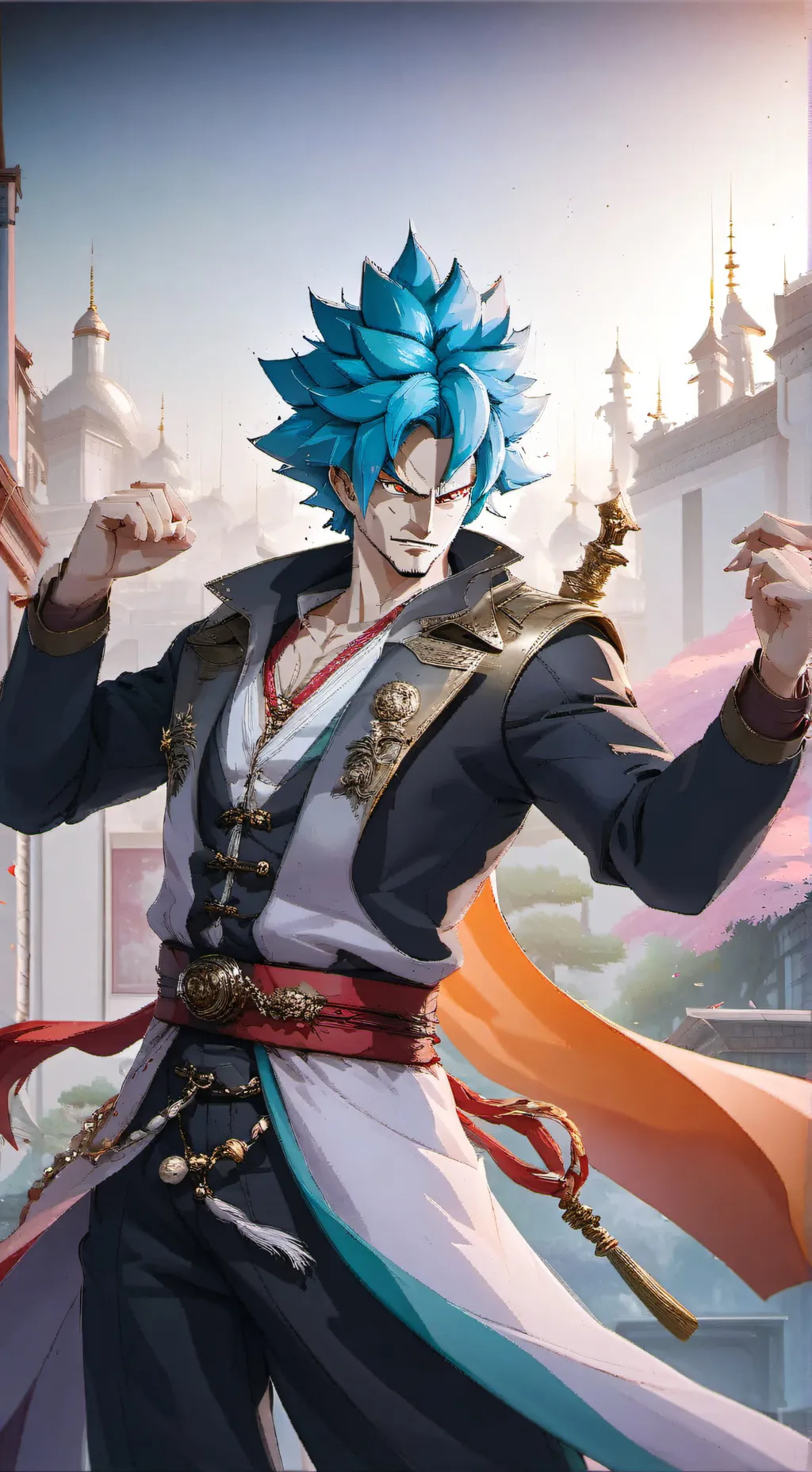 ai character: goku  background