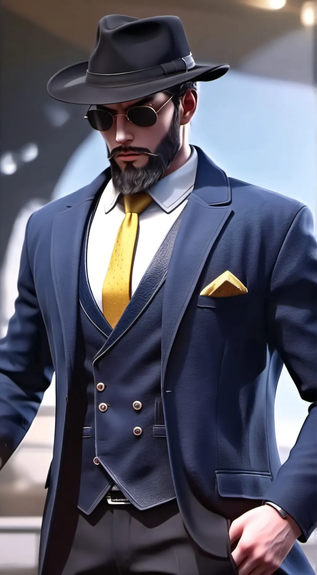 ai character: The question maste background