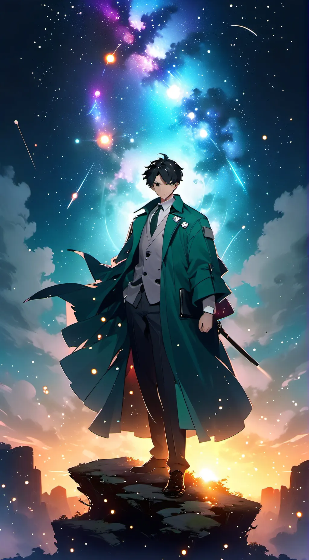 ai character: Mha news years background