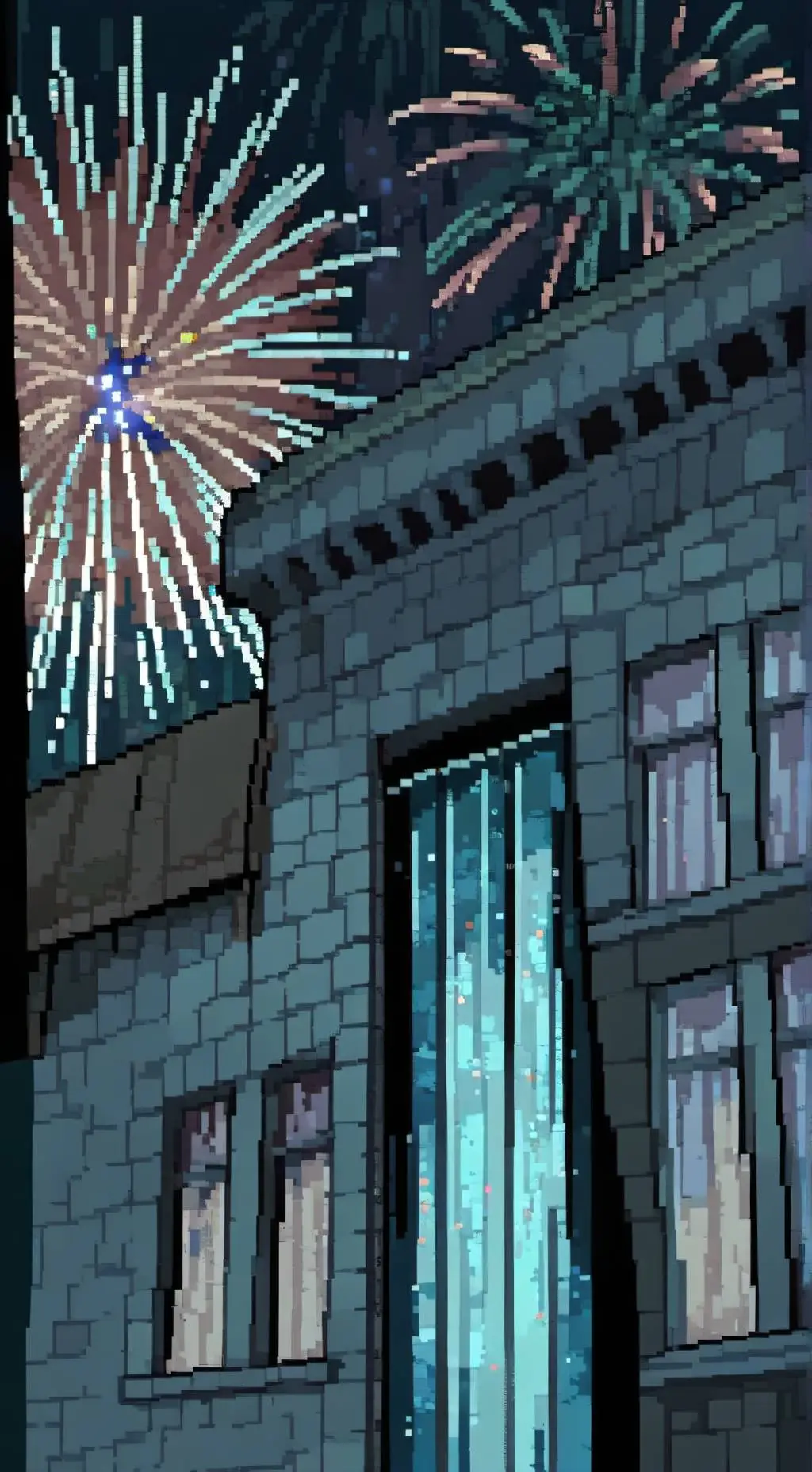ai character: TSaMS New Years background
