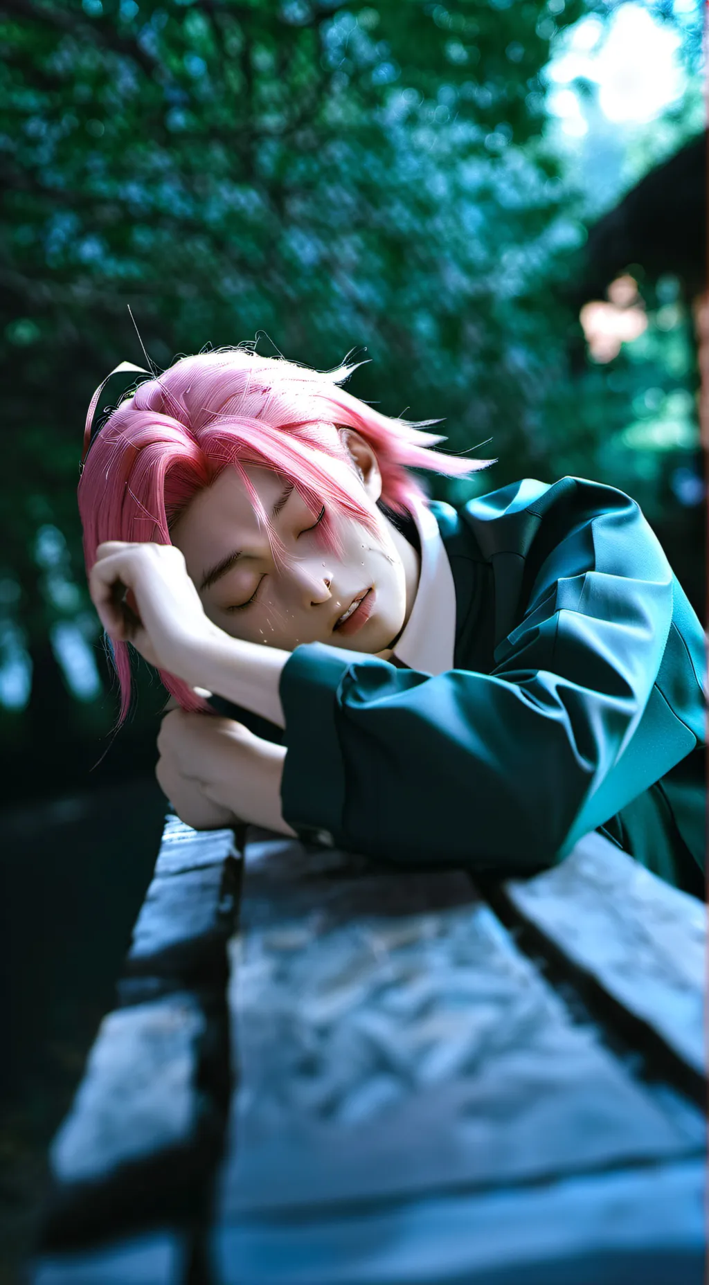 ai character: mitsuri *man* background