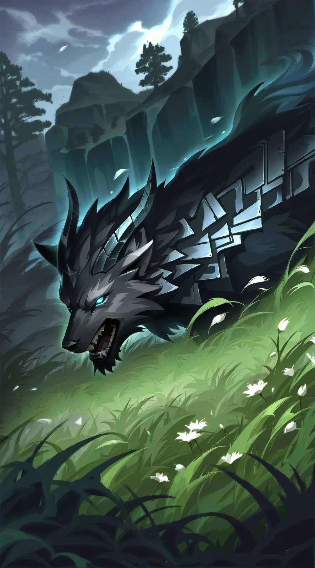 ai character: GRASSSSSSSSS DRAGO background