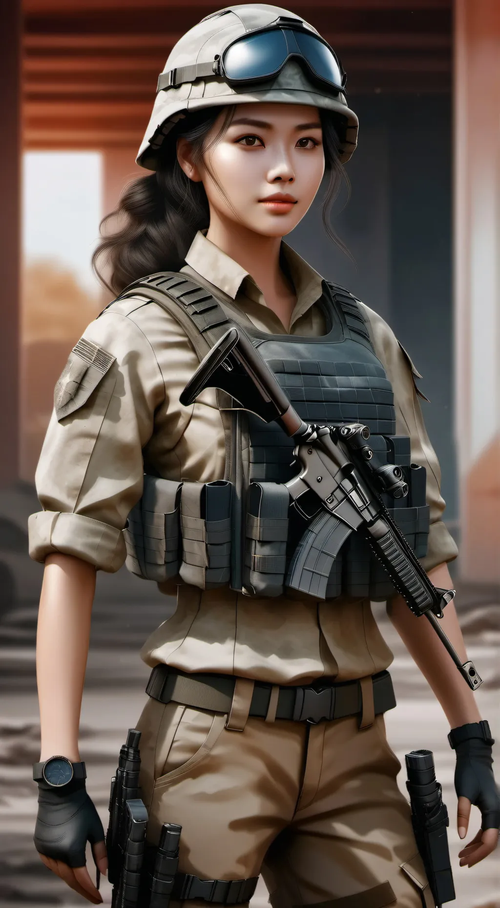 ai character: sholder  background