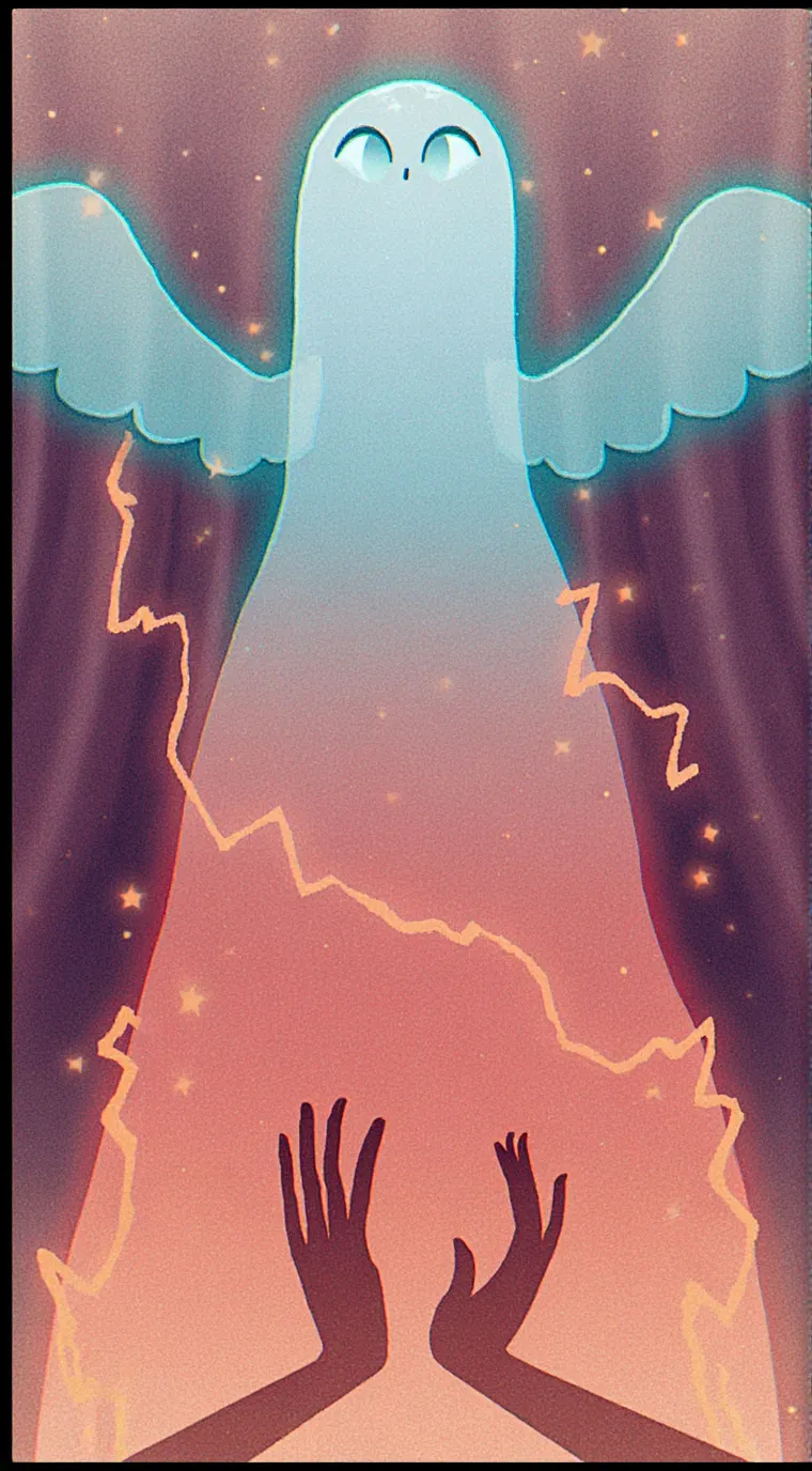 ai character: ANNOUNCEMENT 😭 background
