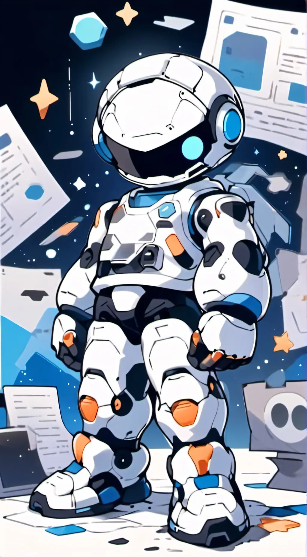 ai character: astrobot(upgraded) background
