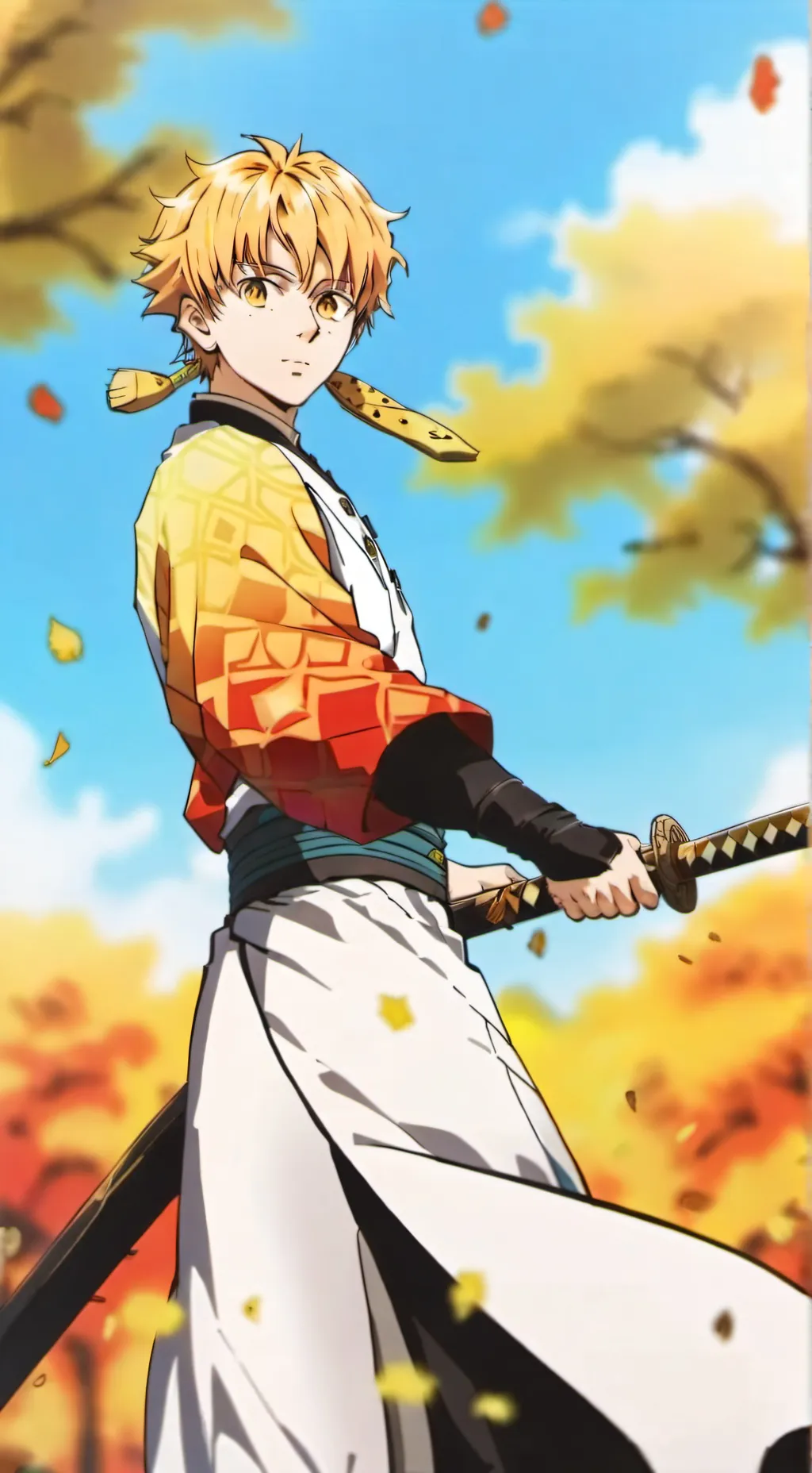 ai character: Zenitsu Agatsuma  background