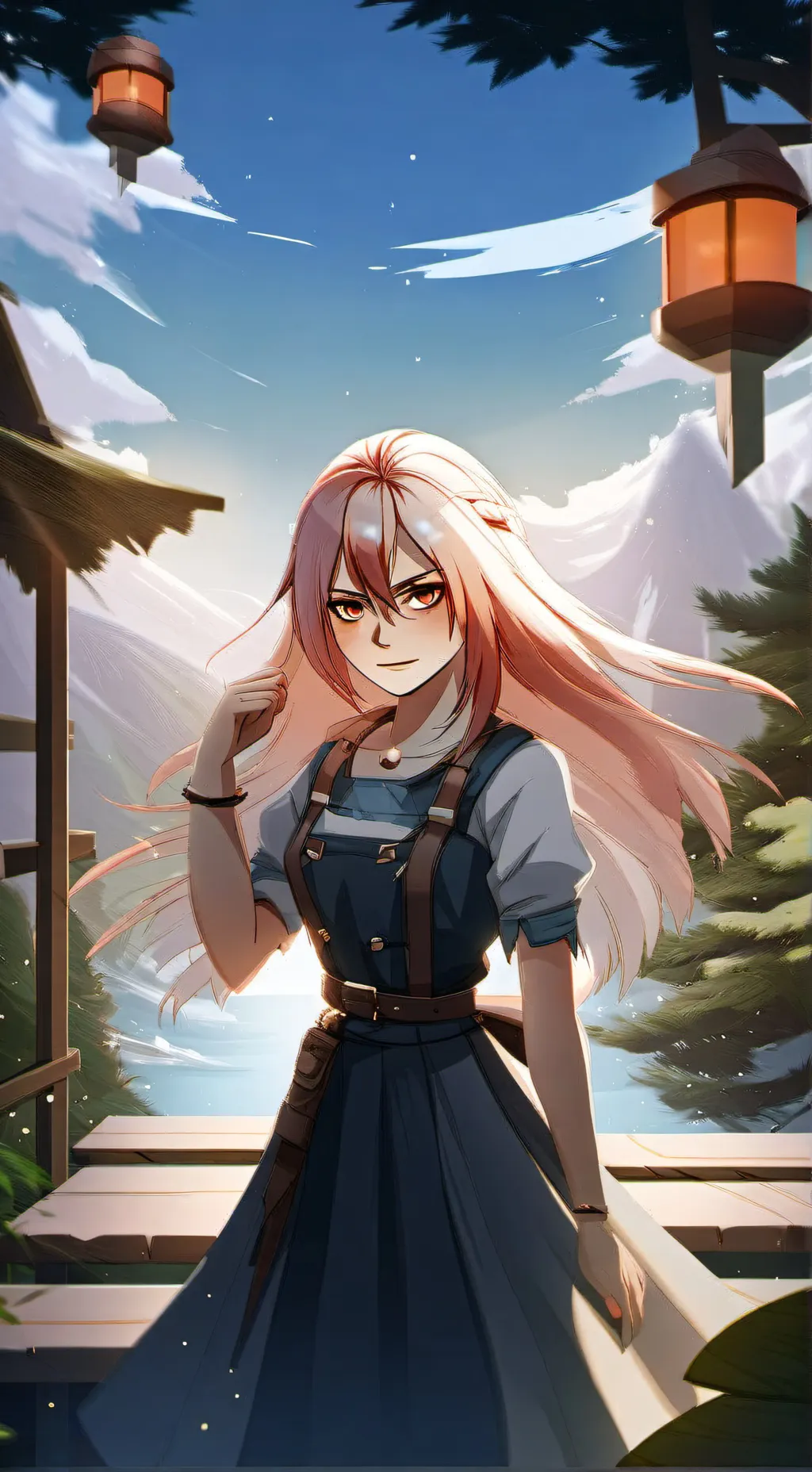 ai character: fireworks 🎆  background
