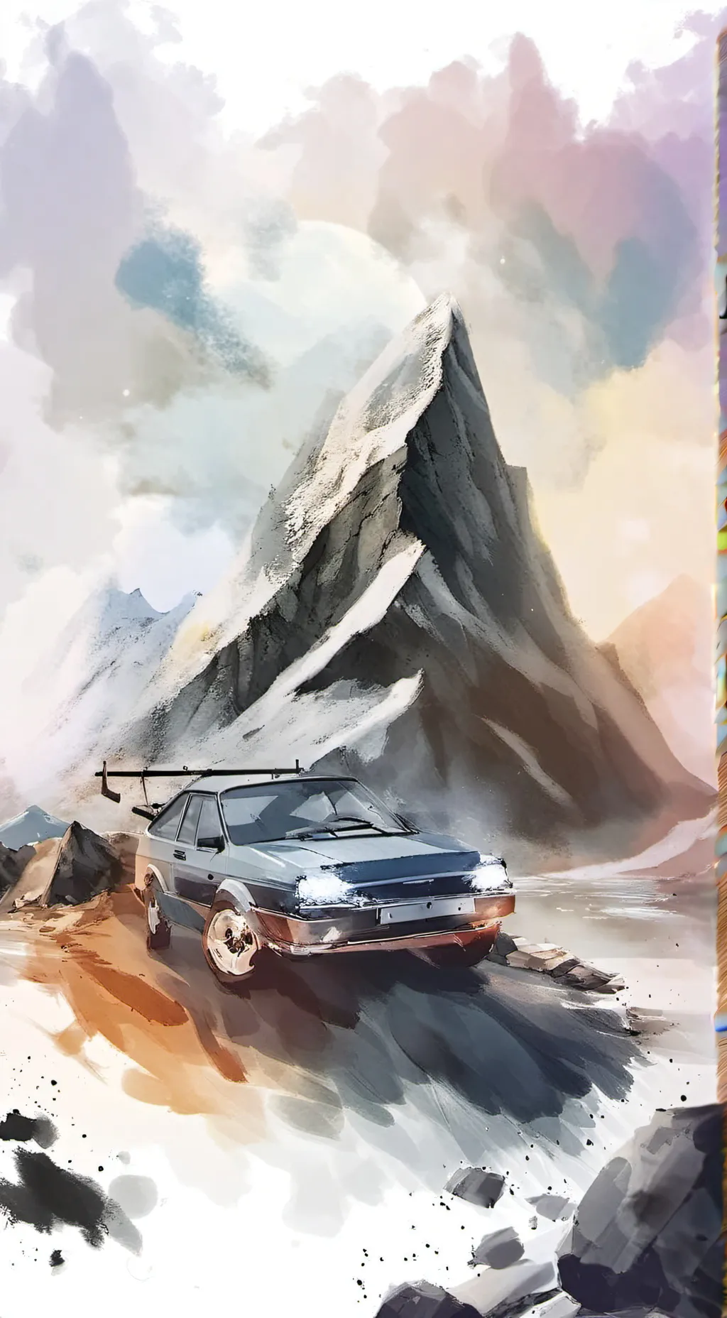ai character: Fpe road trip background