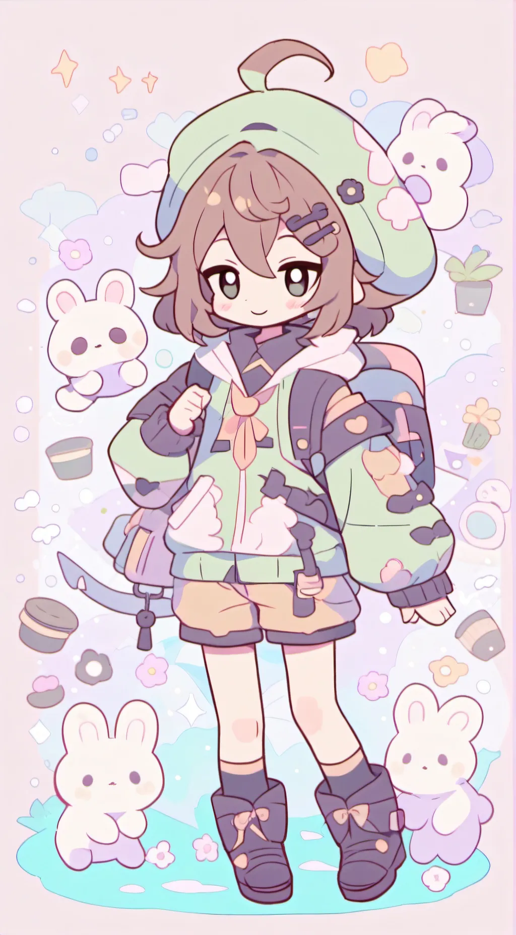 ai character: hashiras in house background