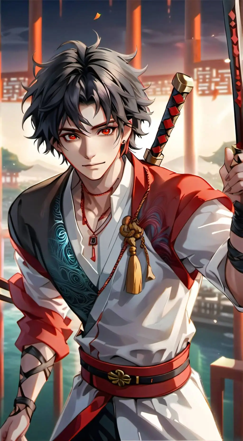 ai character: Demon slayer~ background