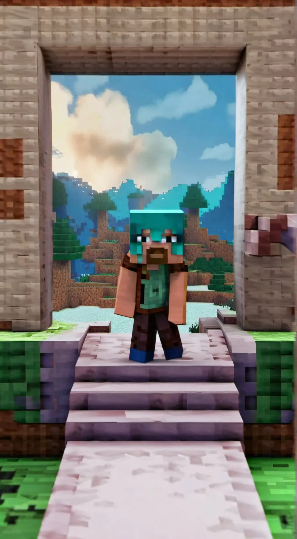 ai character: MINECRAFT LOVERS💖 background