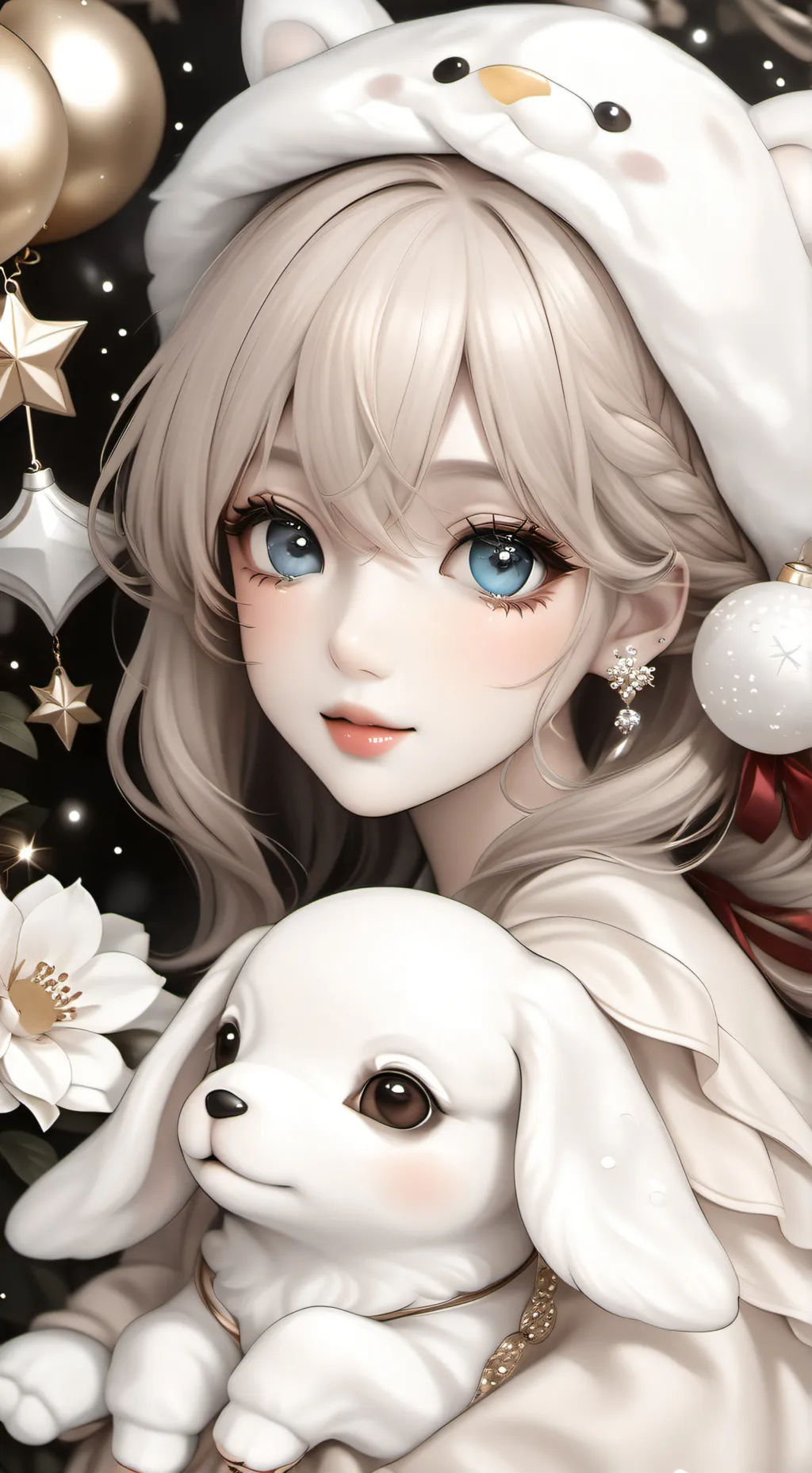 ai character: NEW YEAR WITH DW  background