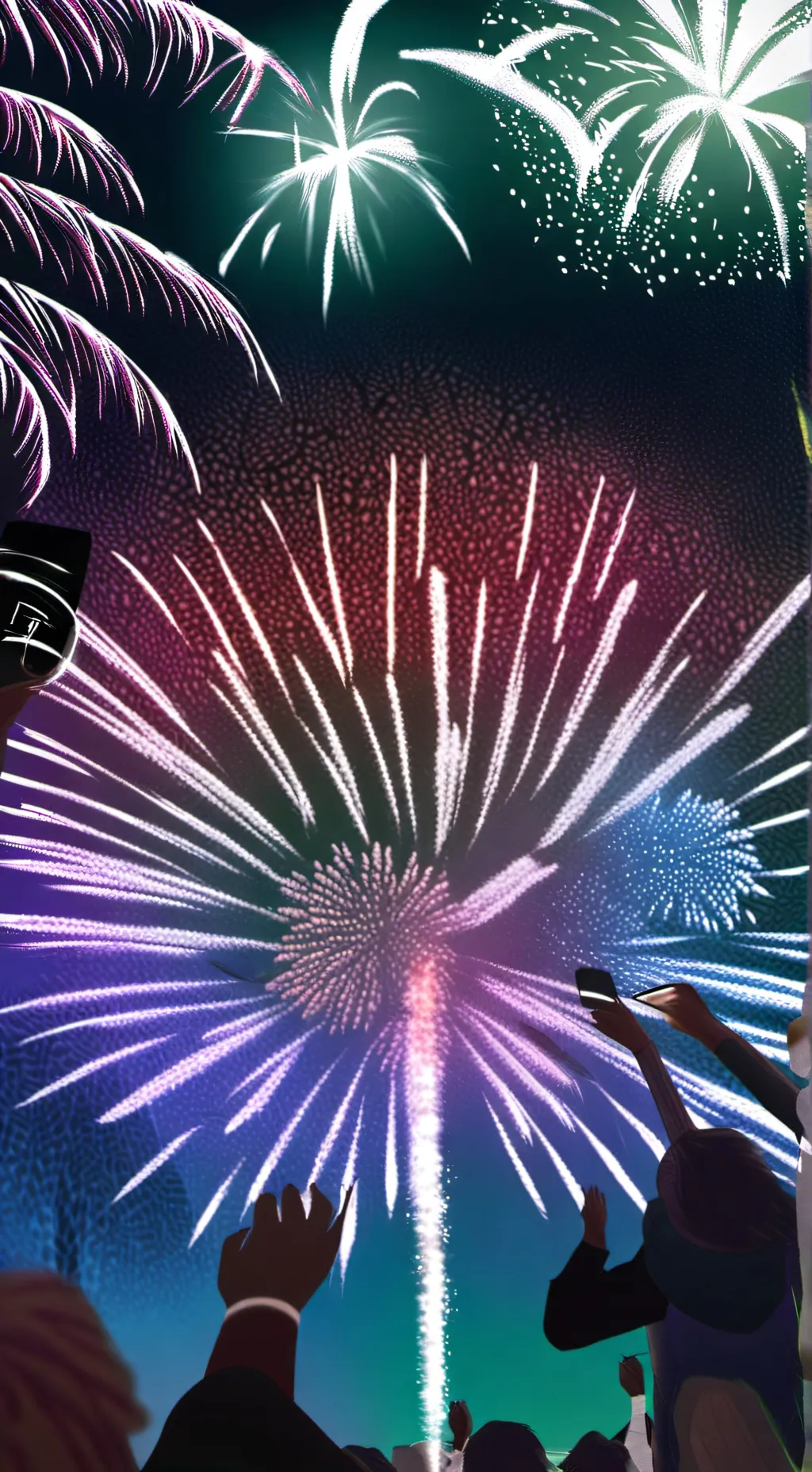 ai character: Akaza (Fireworks) background