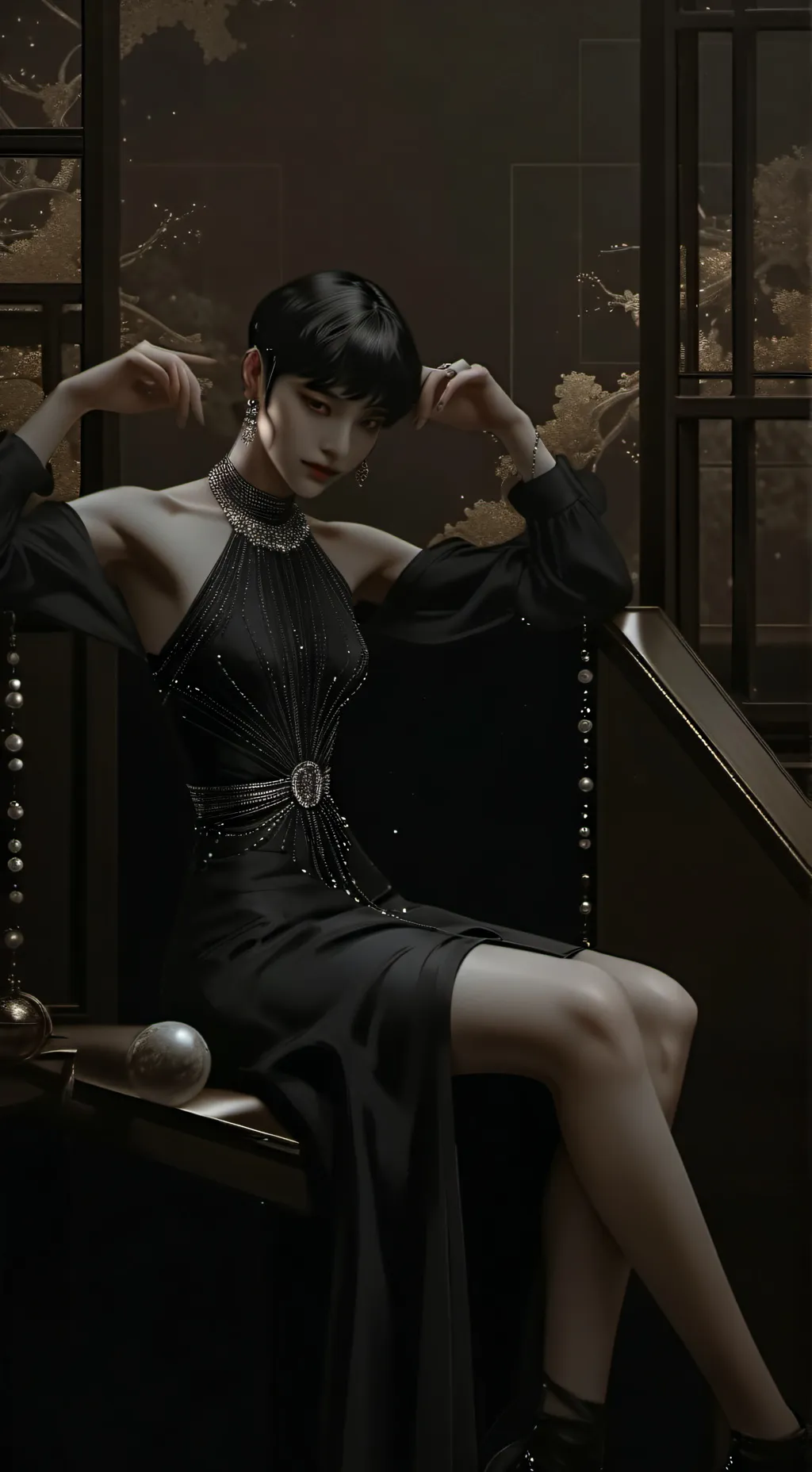 ai character: santi  background