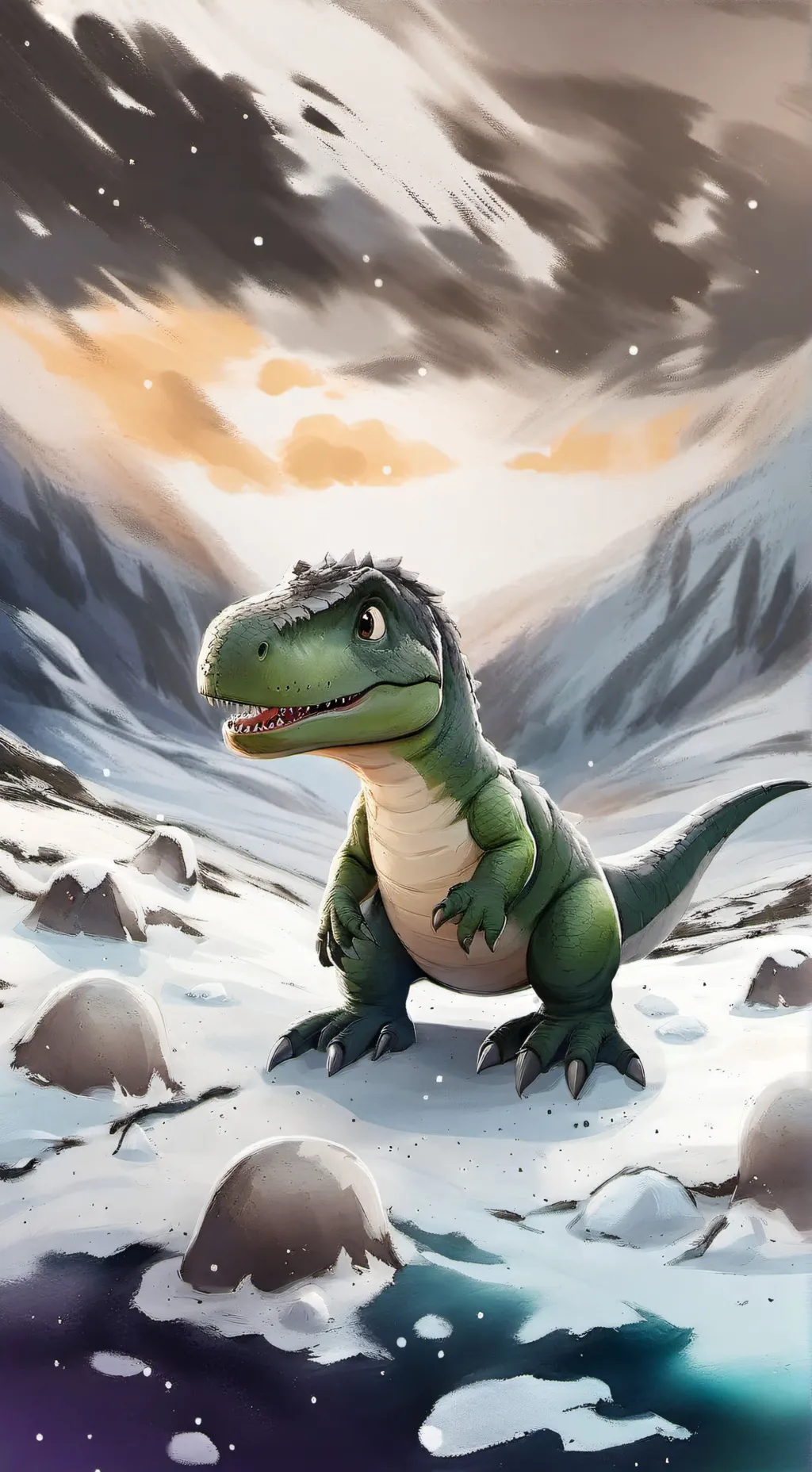 ai character: T-Rex  background