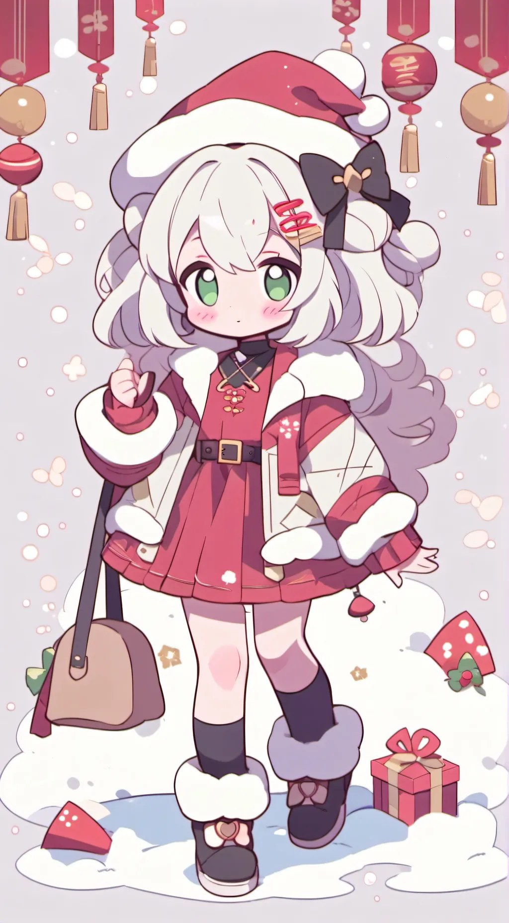ai character: Подарочек background