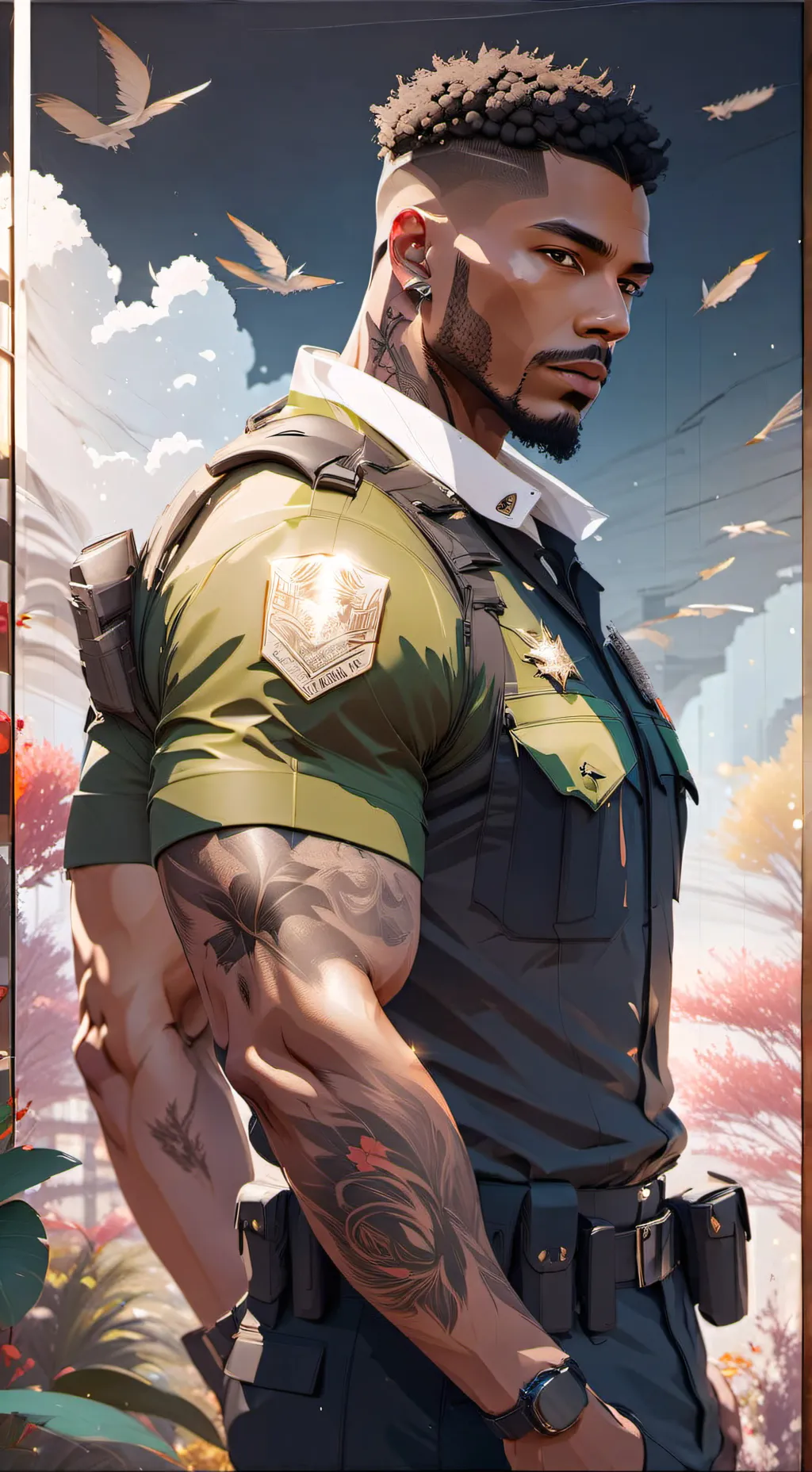 ai character: Ziair Maverick  background