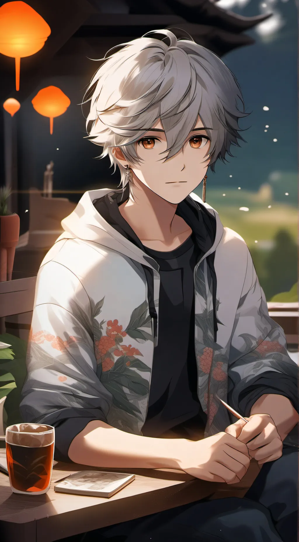 ai character: Casper  background