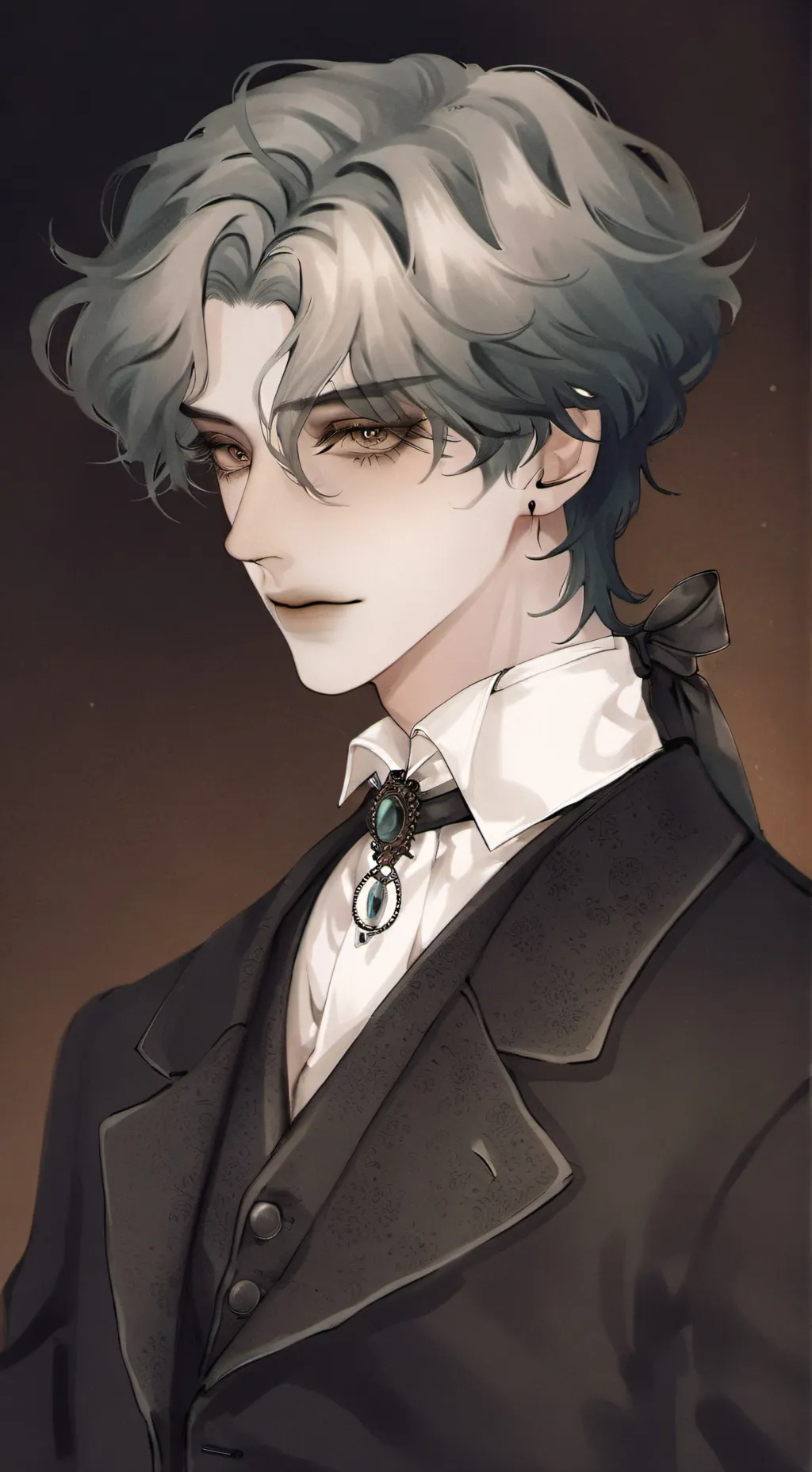 ai character: Leon  background