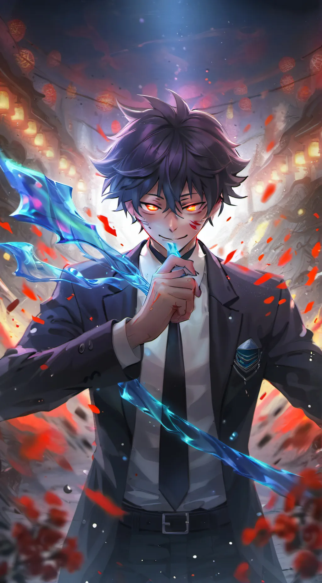 ai character: Mha LOV background