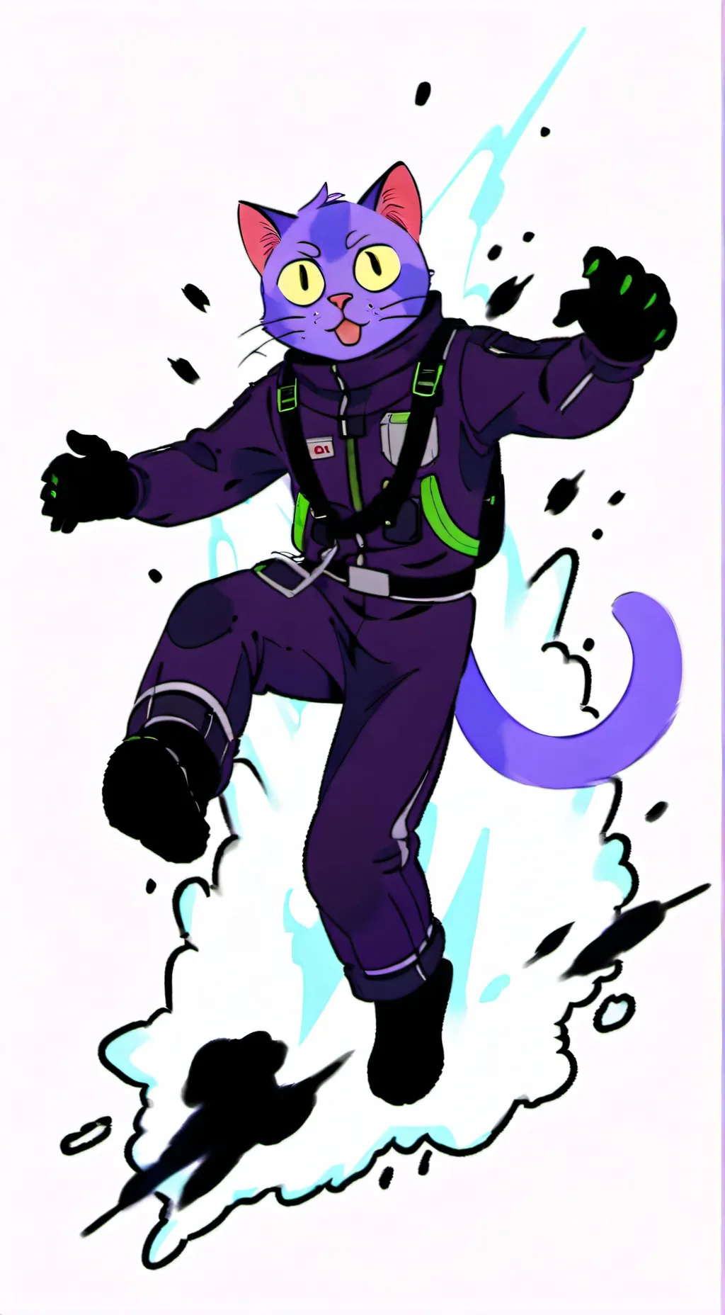 ai character: 💜catnap💜 background