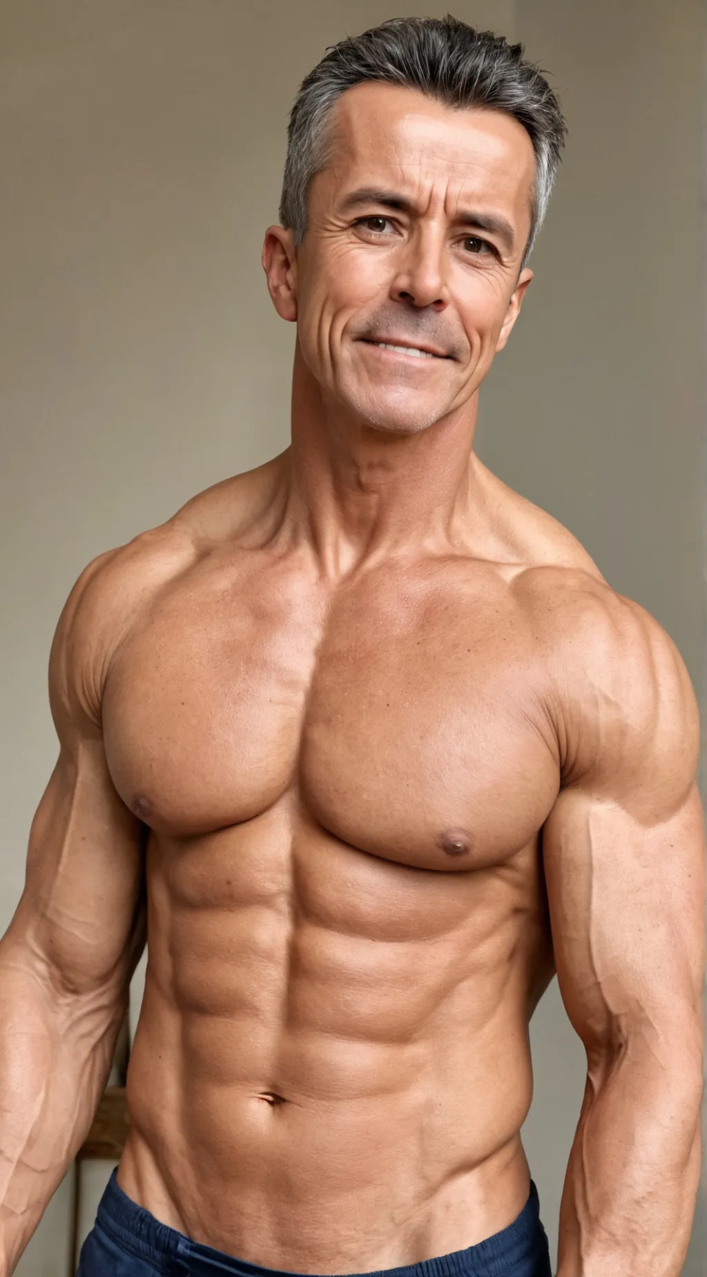 ai character: Bodybuilder Dad background