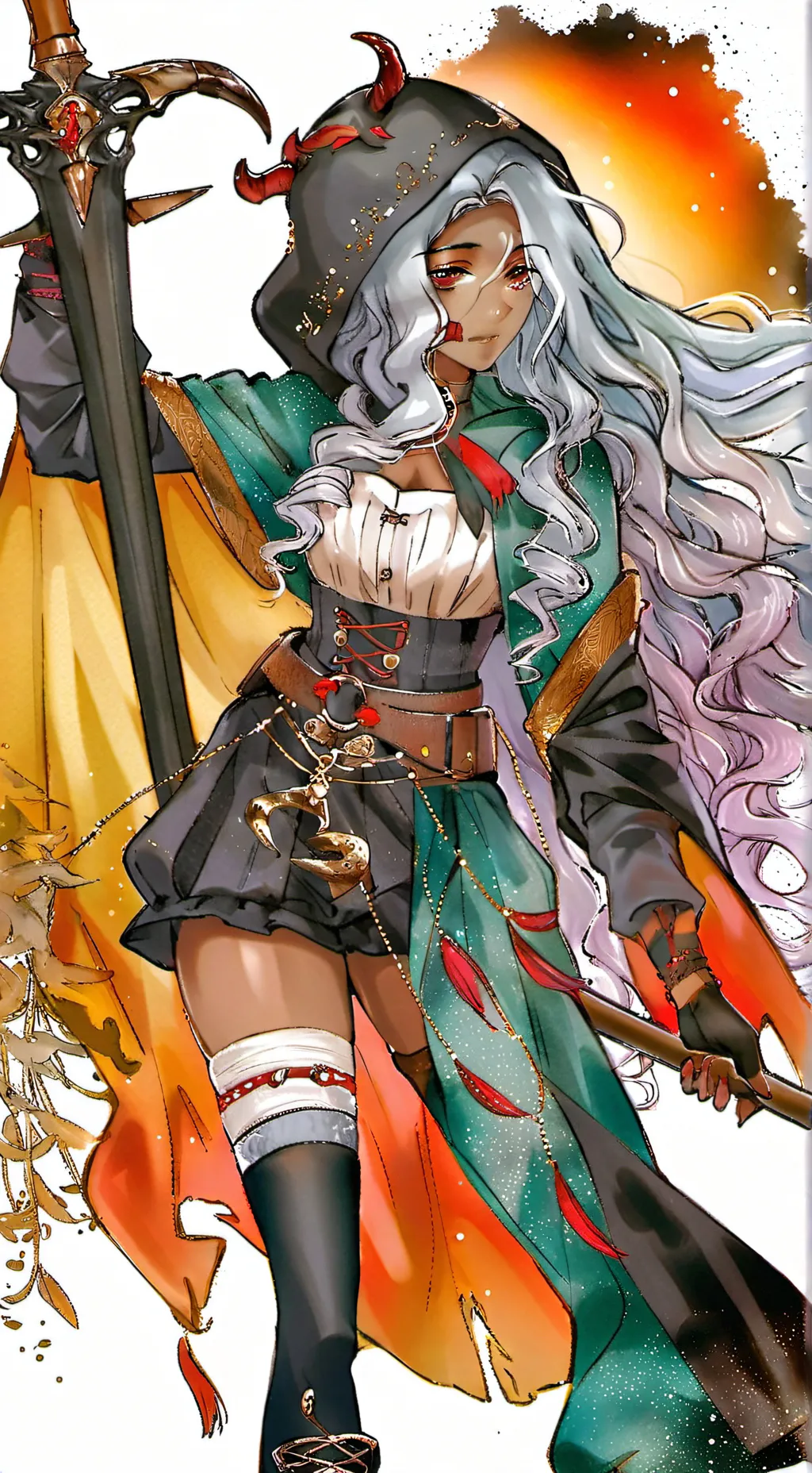 ai character: The Cursed Flower  background