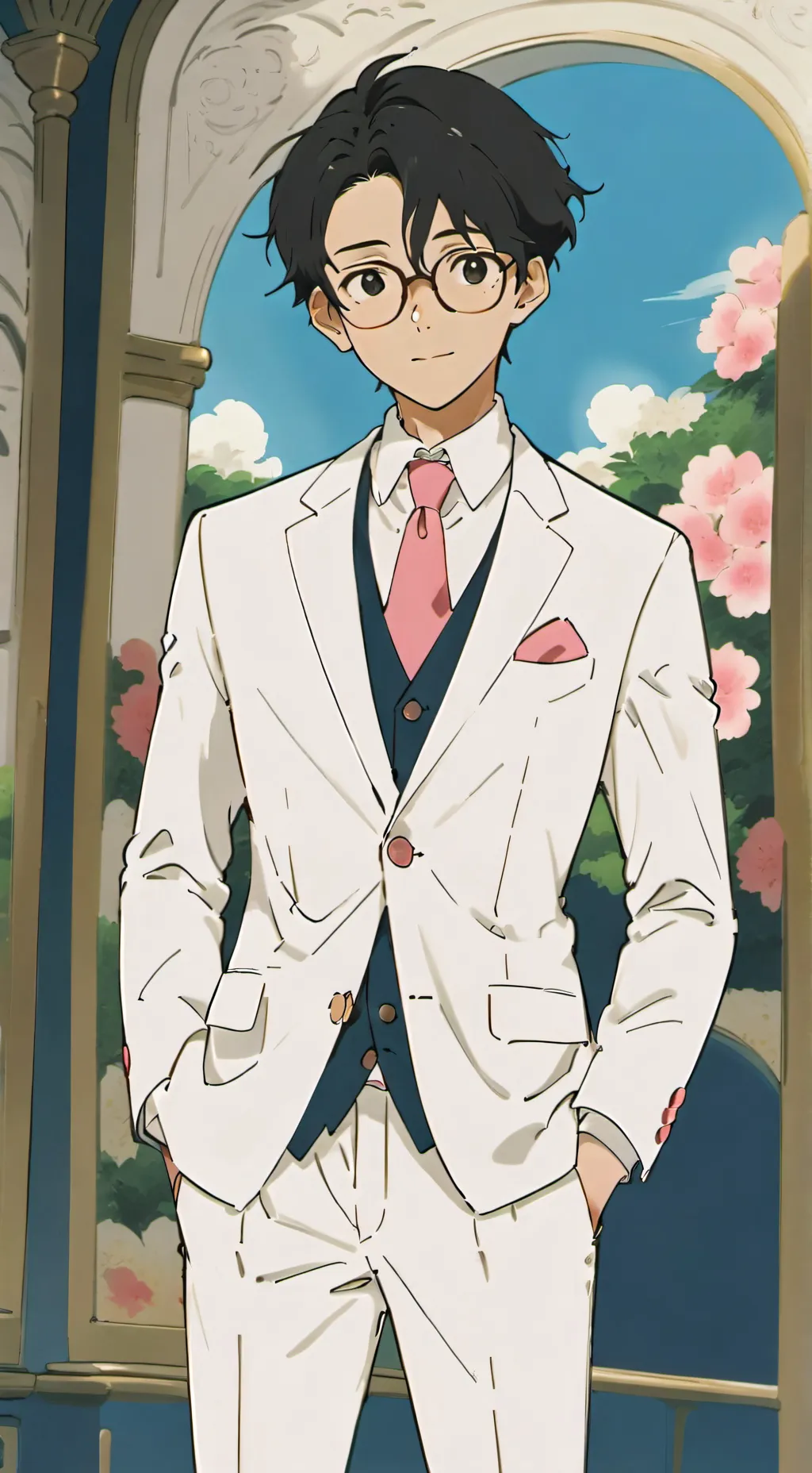 ai character: Kaito Kid/Kuroba background