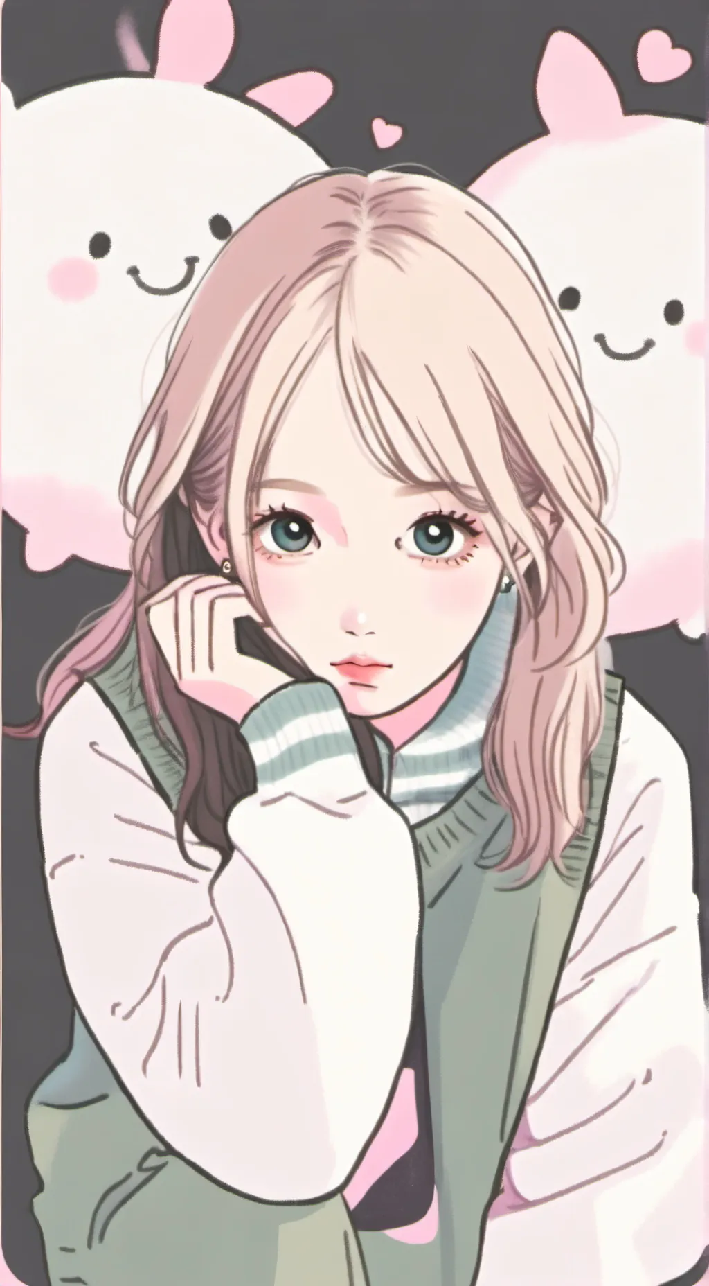 ai character: Rosé background