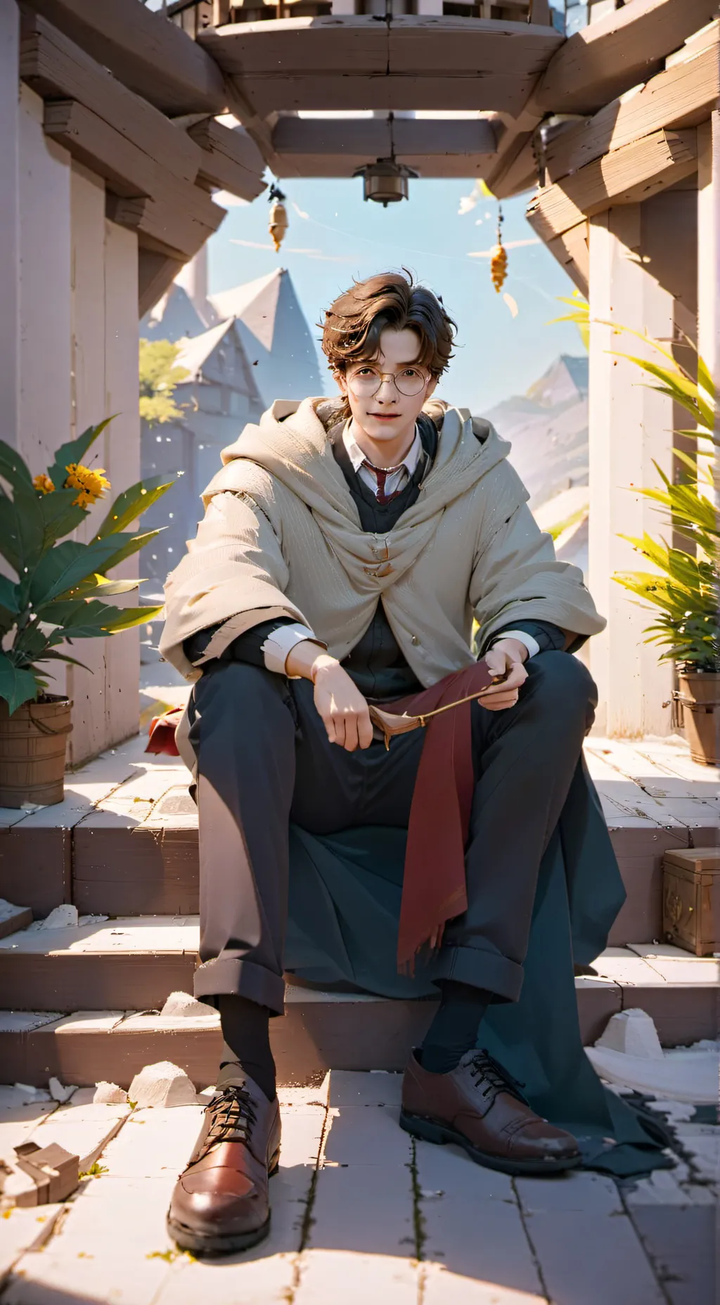 ai character: harrypotter! background