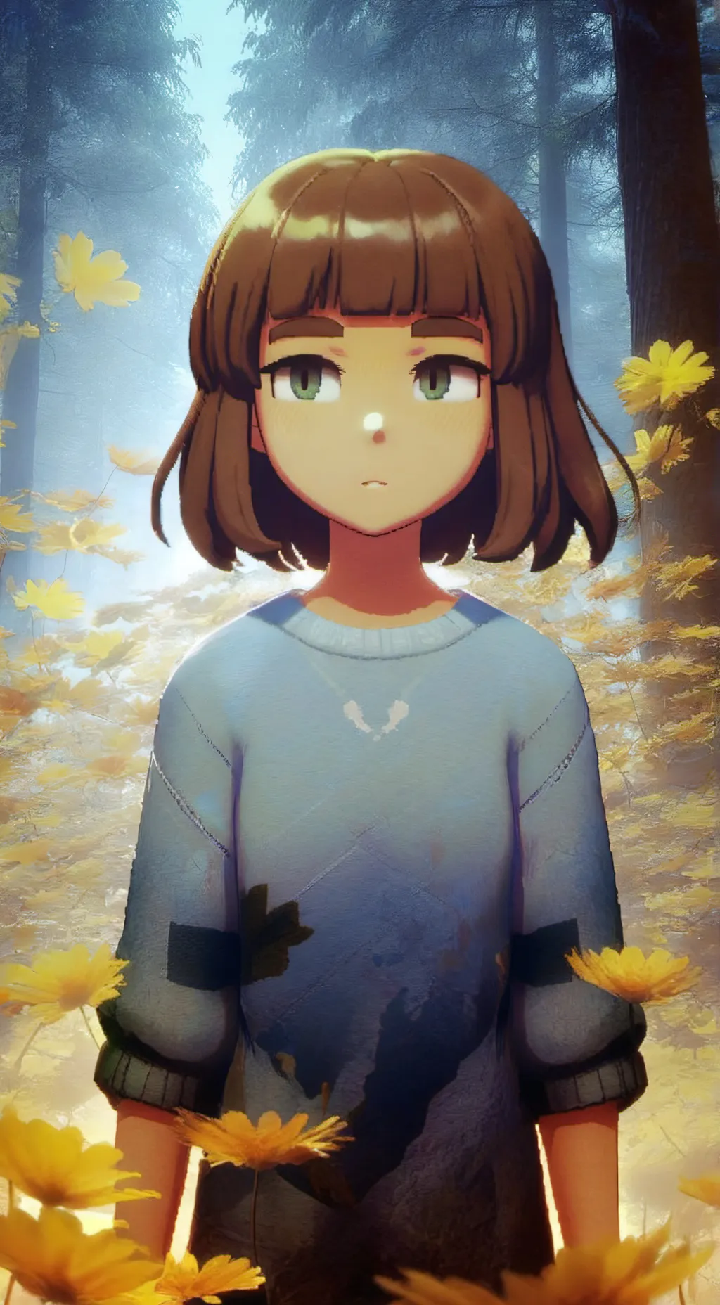 ai character: Фриск background