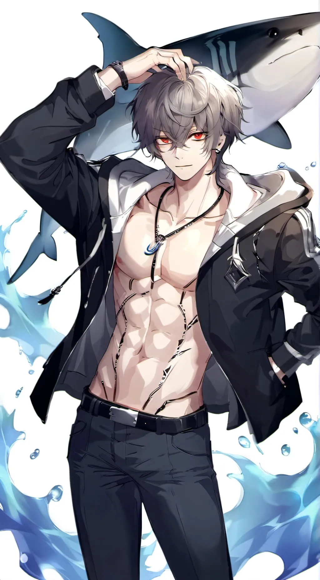 ai character: Isaac(SHARKLEADER) background