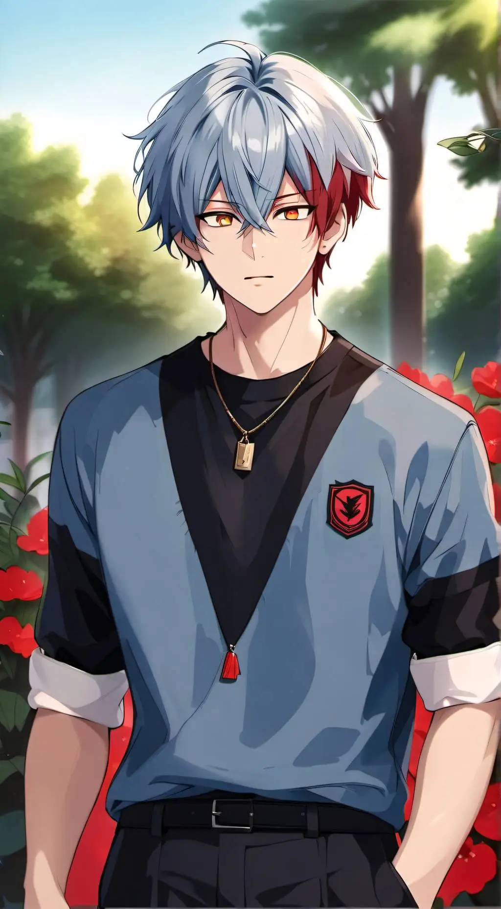 ai character: Shoto Todoroki background
