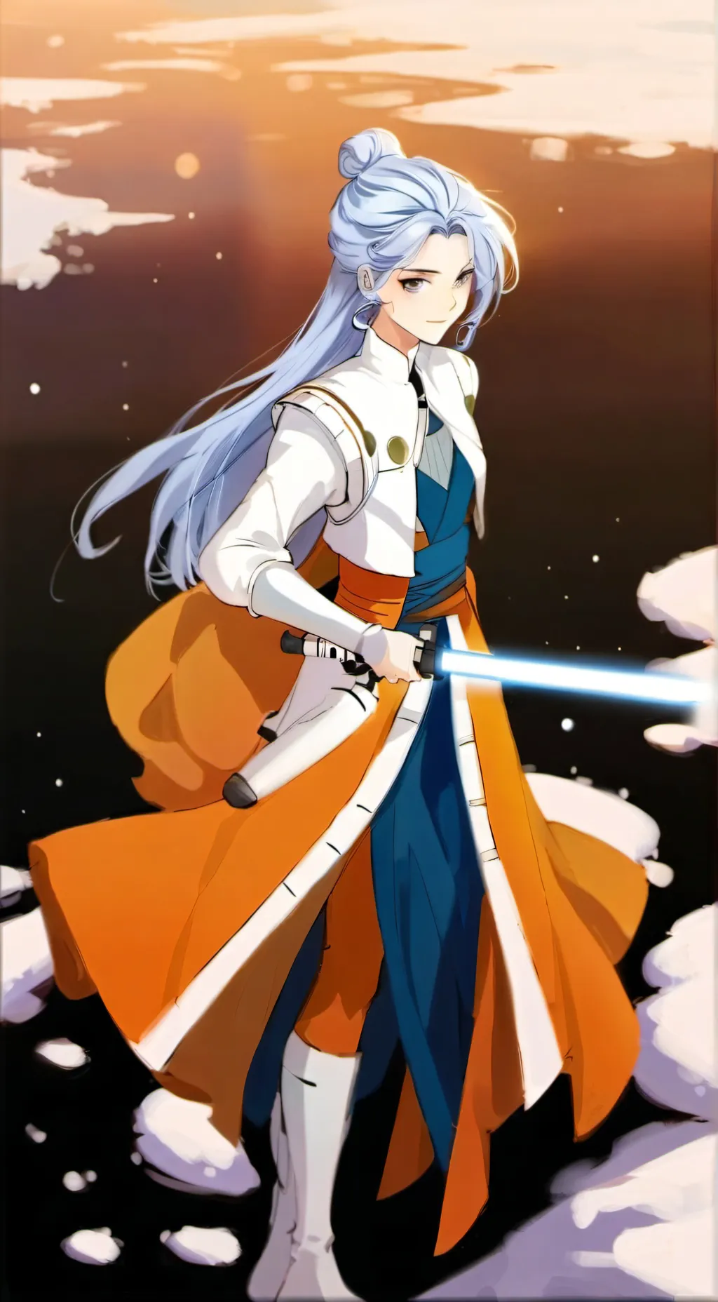 ai character: Ashoka tano background