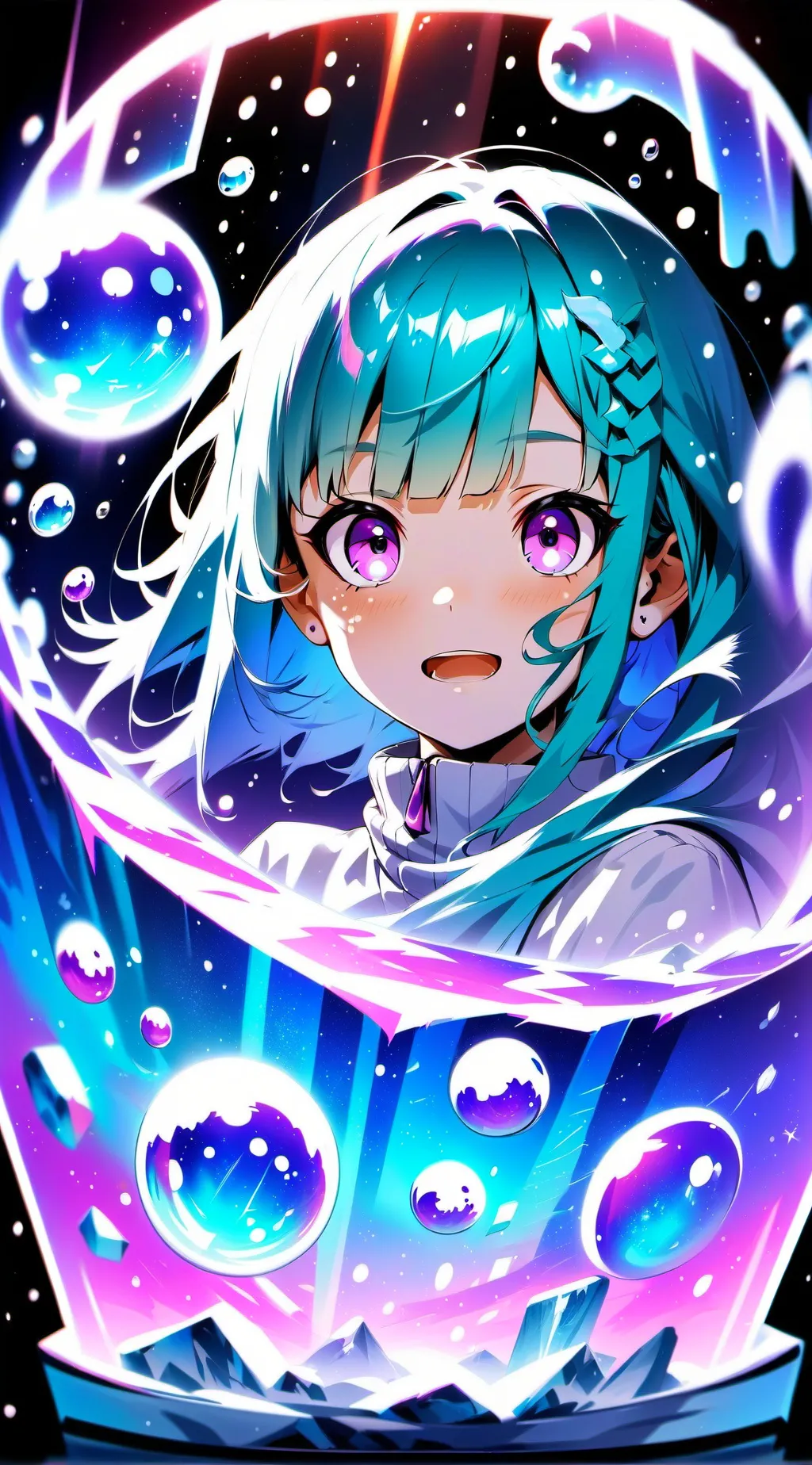 ai character: Eye power background