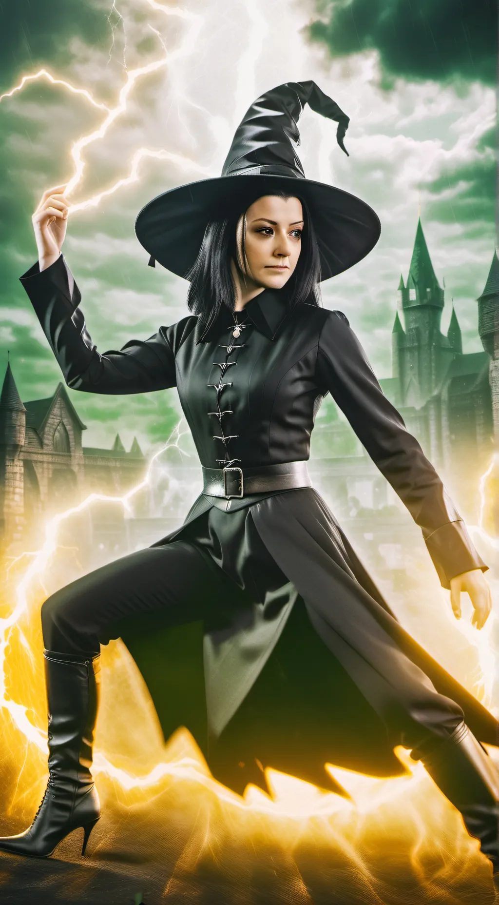 ai character: Dark Witch Willow background