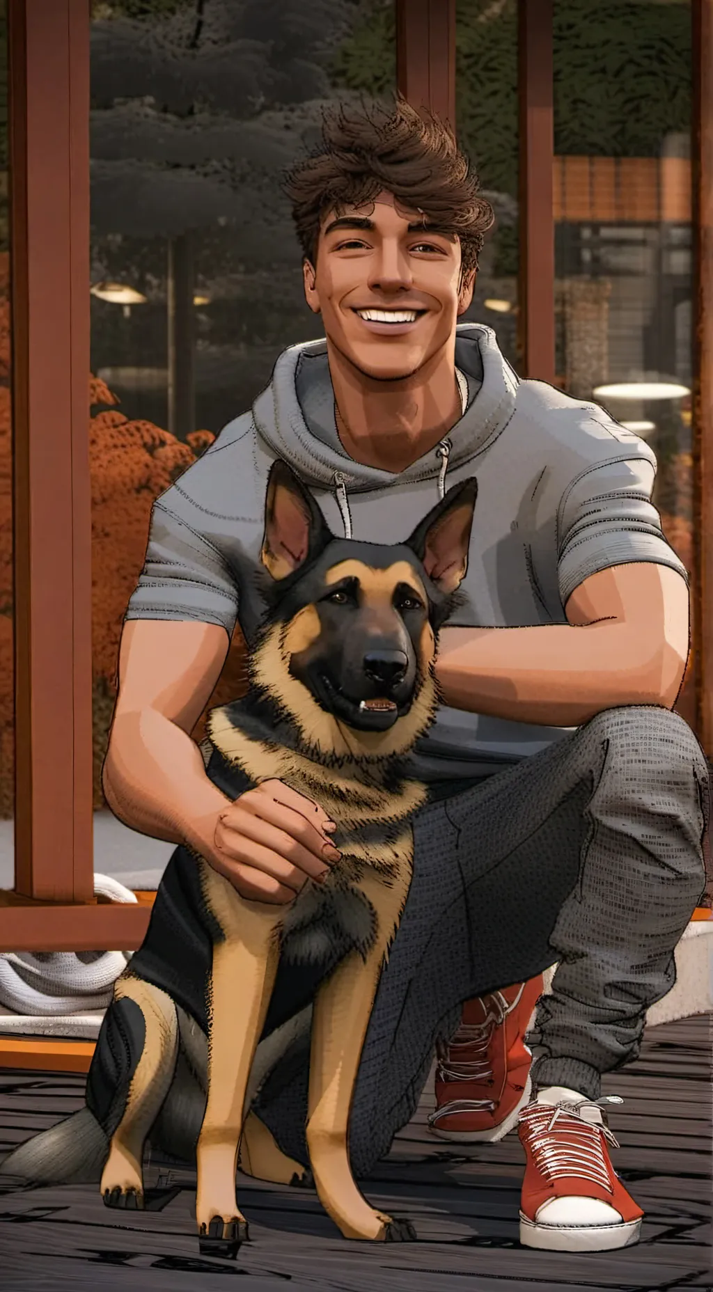 ai character: Lucas Martín background