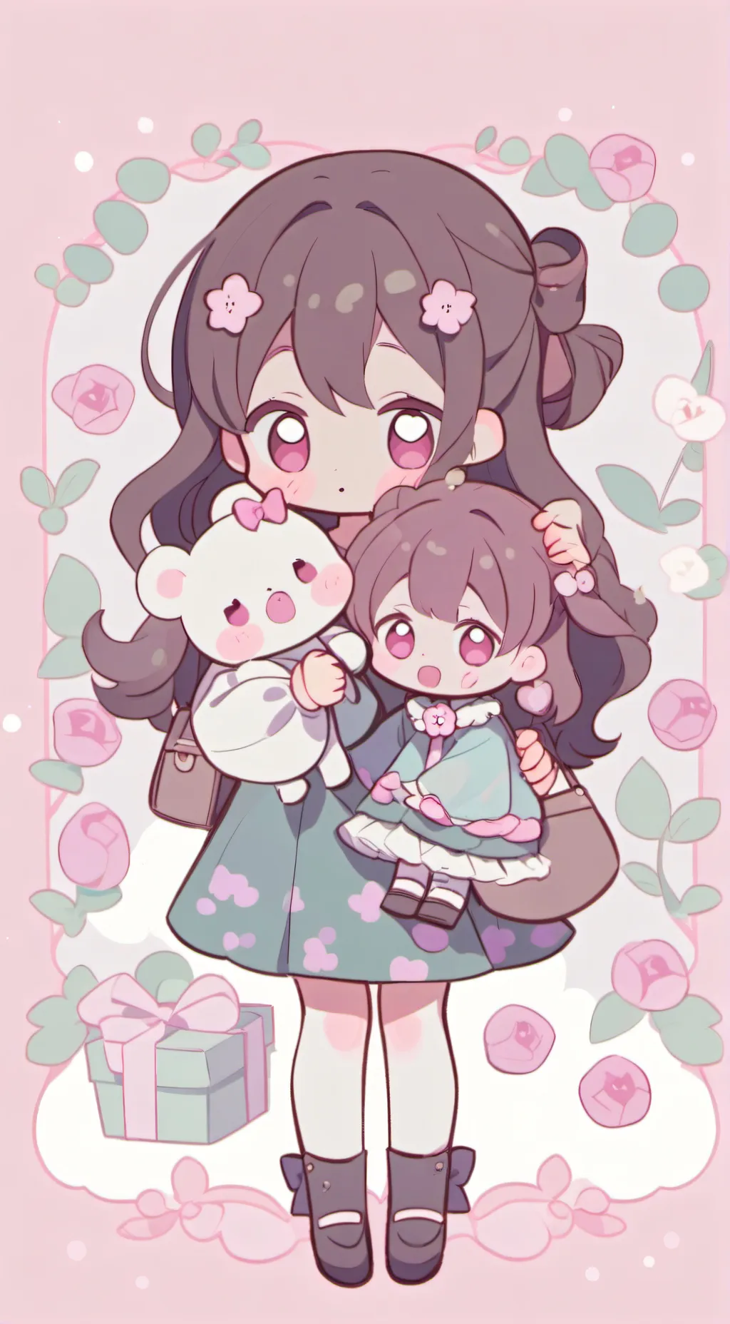 ai character: gacha diaper background