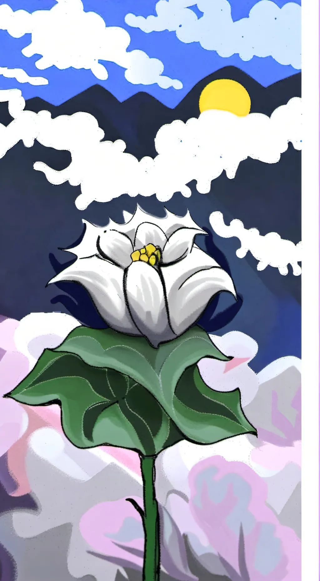 ai character: Moonflower! background