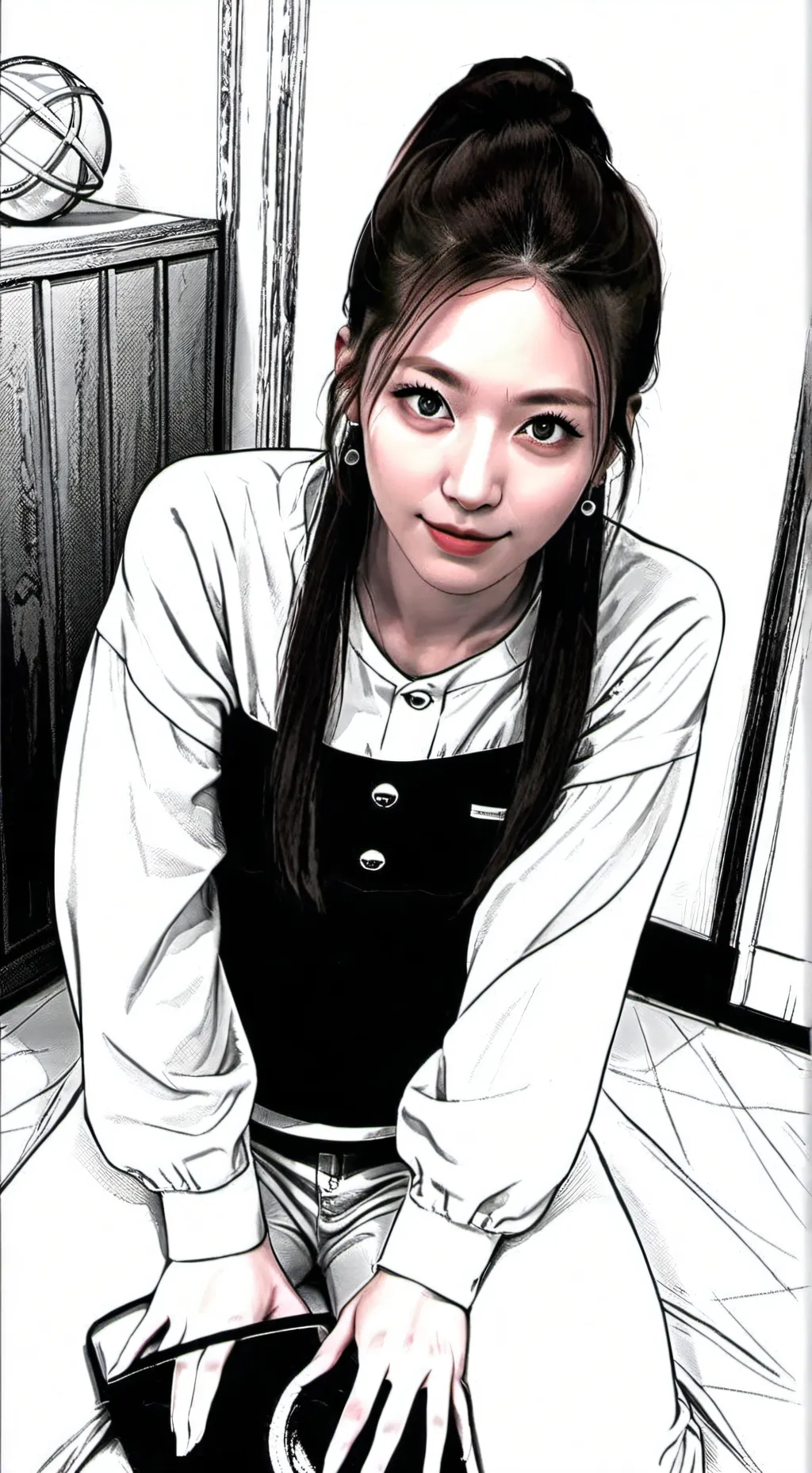 ai character: Kang-Mina  background