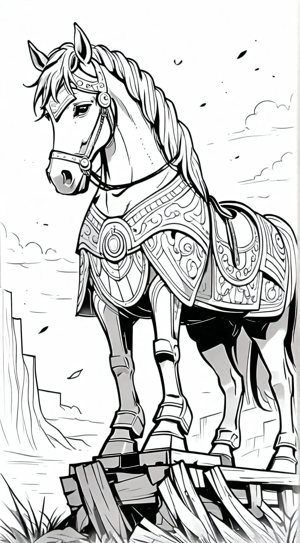 ai character: Trojan Horse background