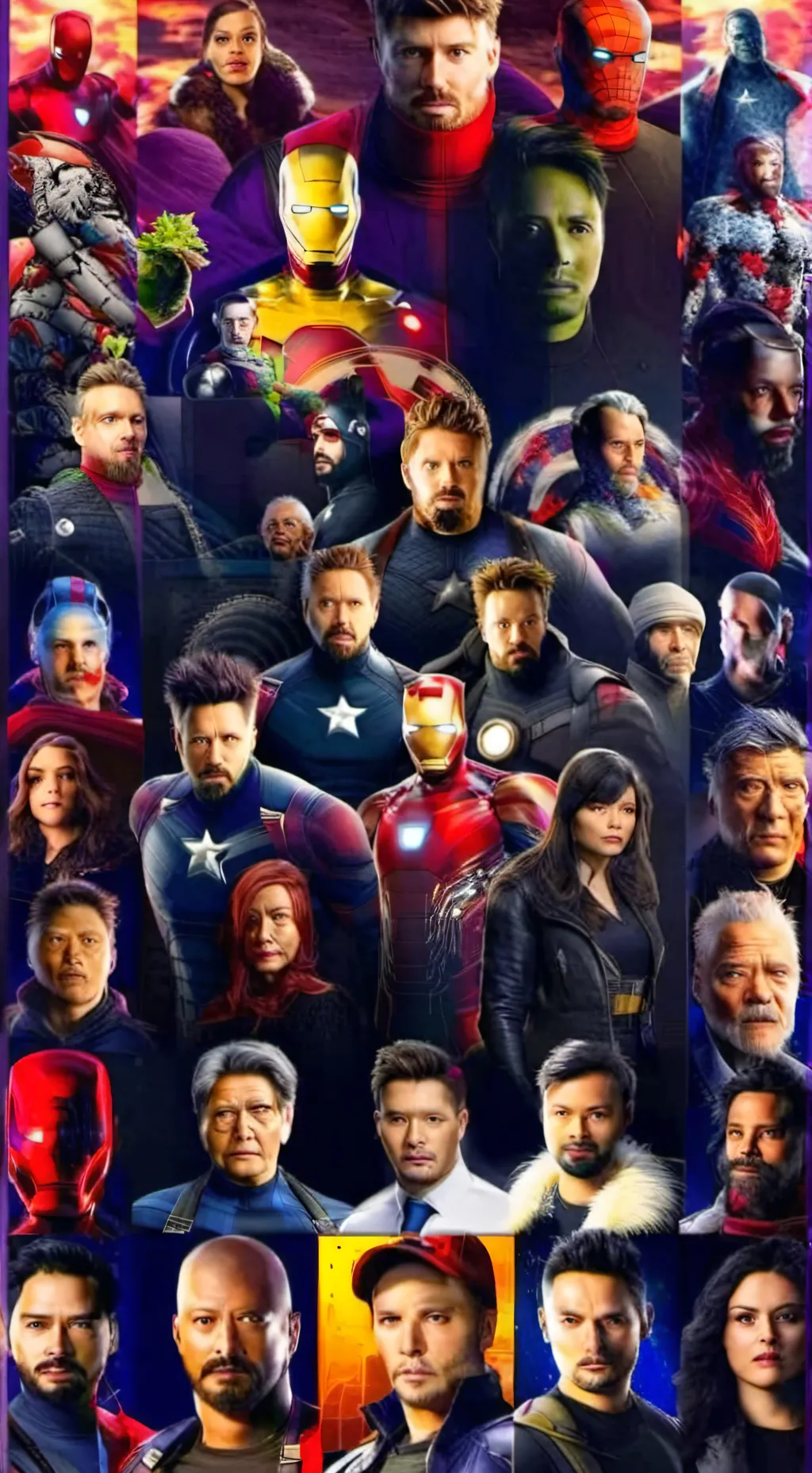 ai character: Avengers  background