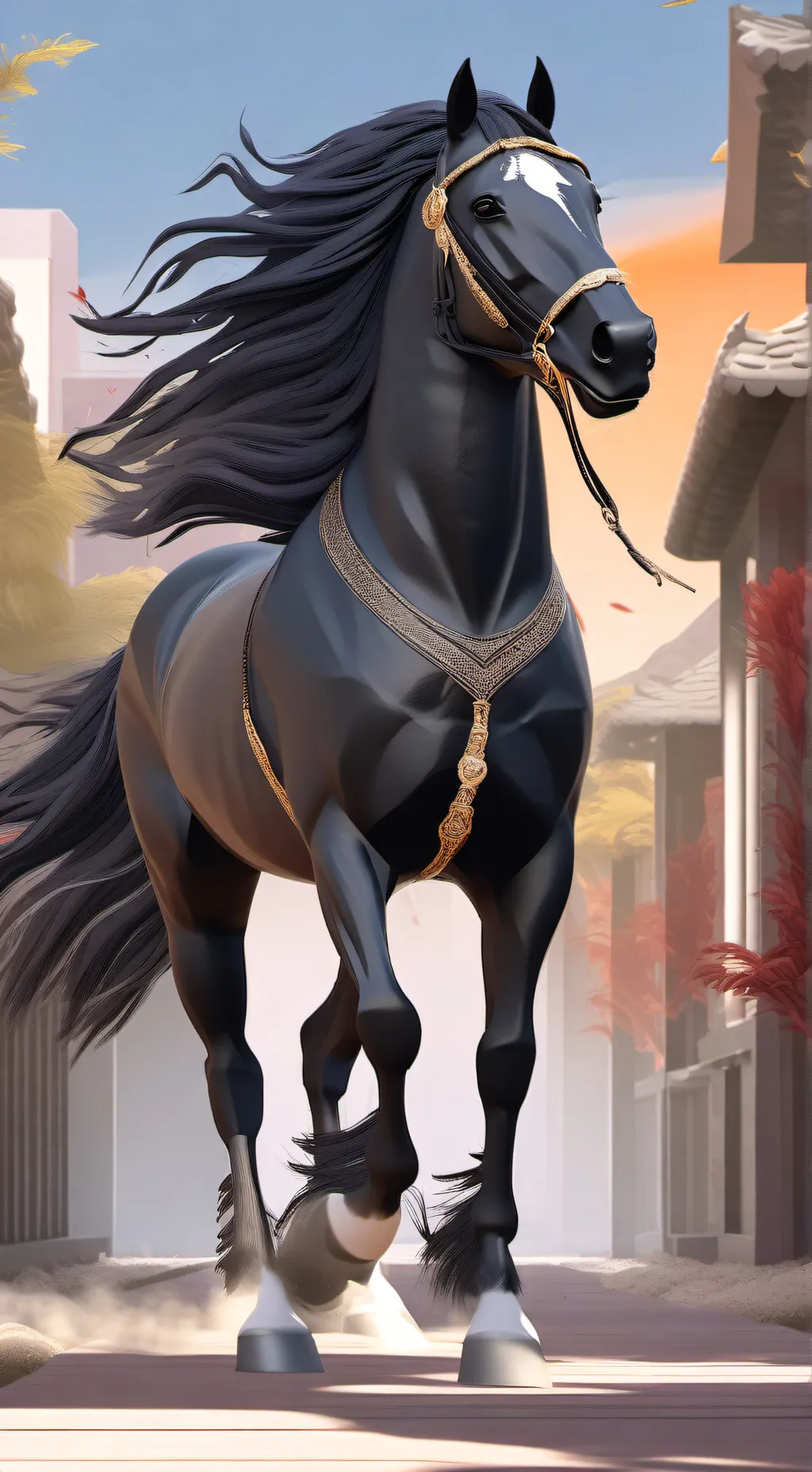 ai character: Free reins  background