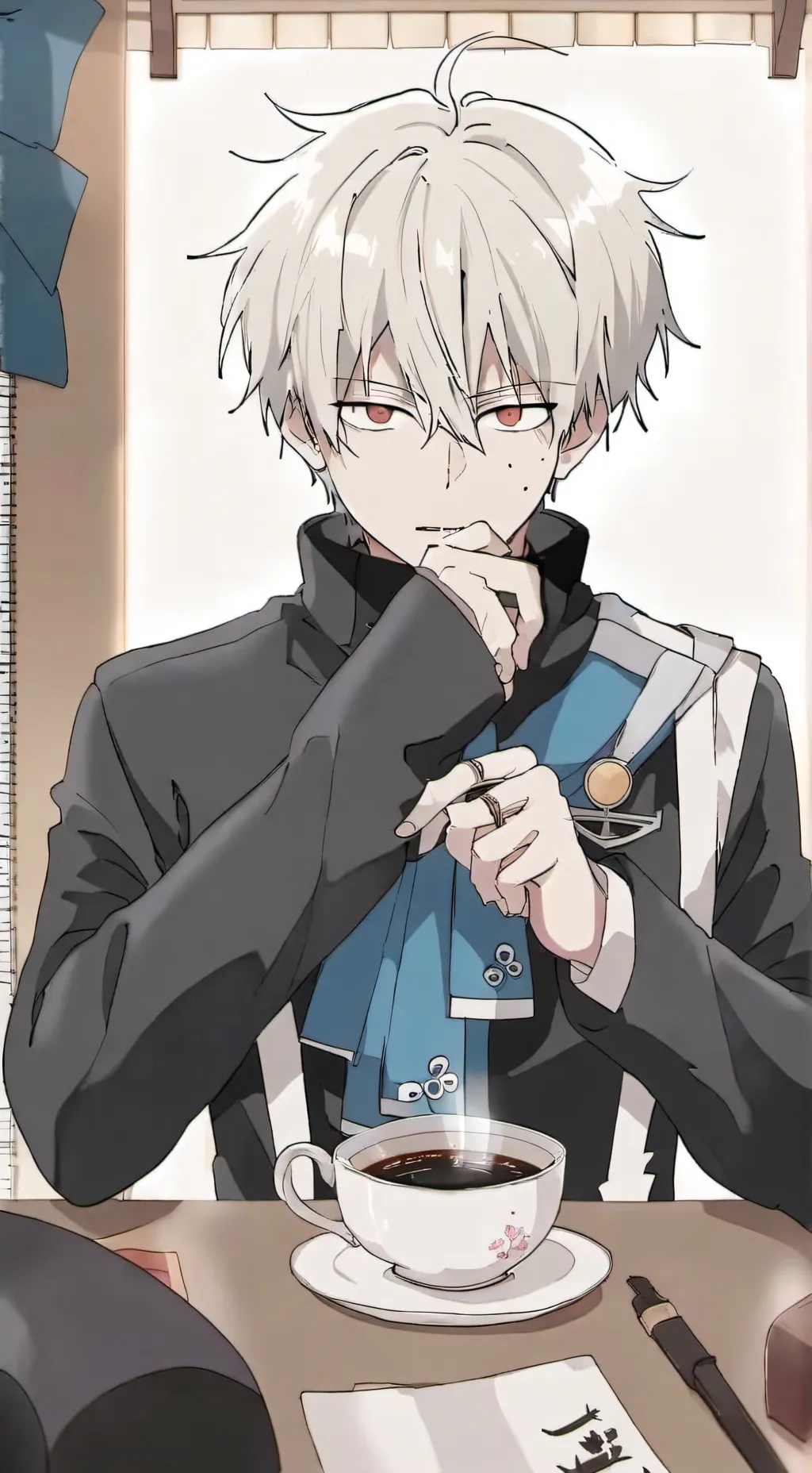 ai character: bakugou x deku background