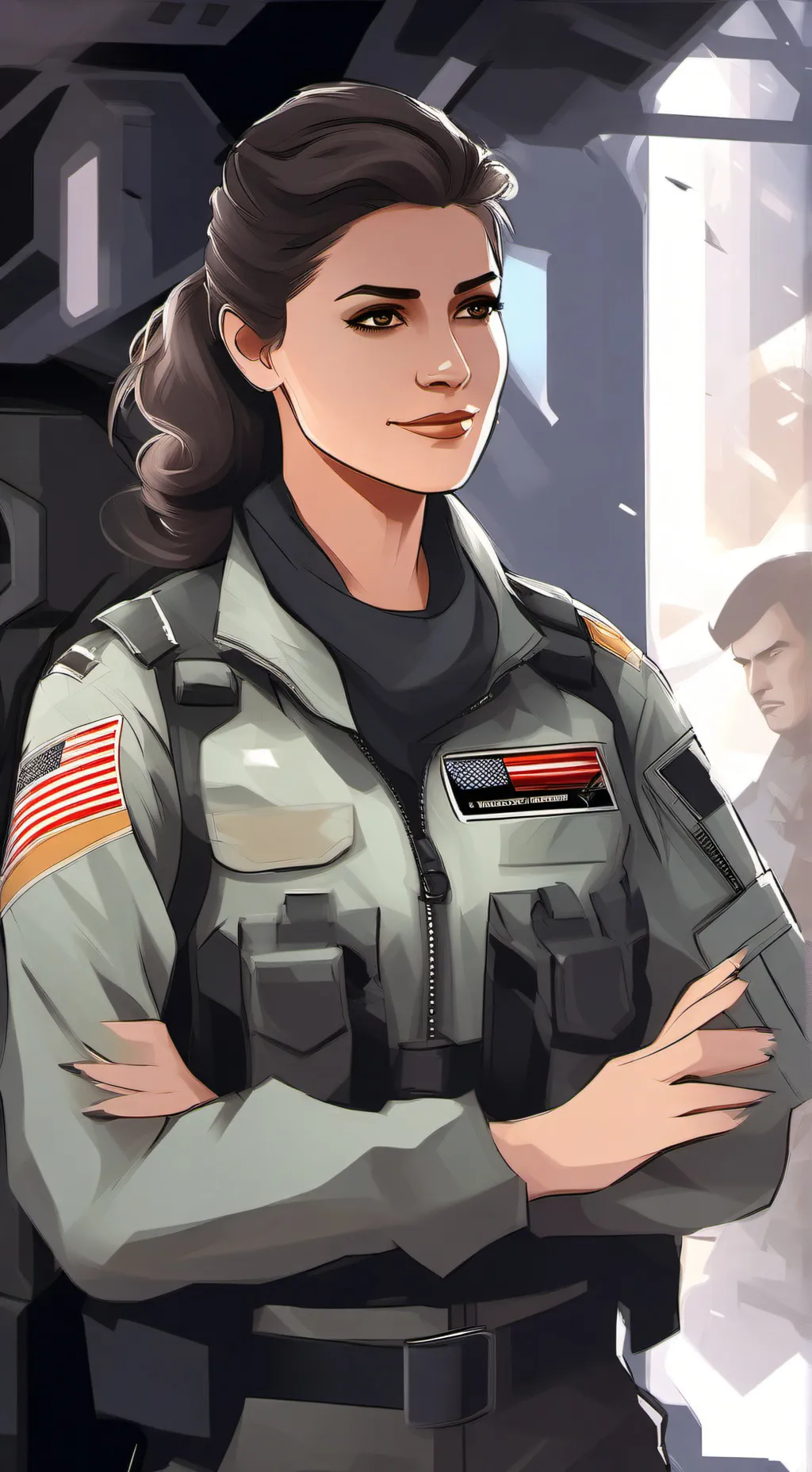 ai character: Lt. Trace background