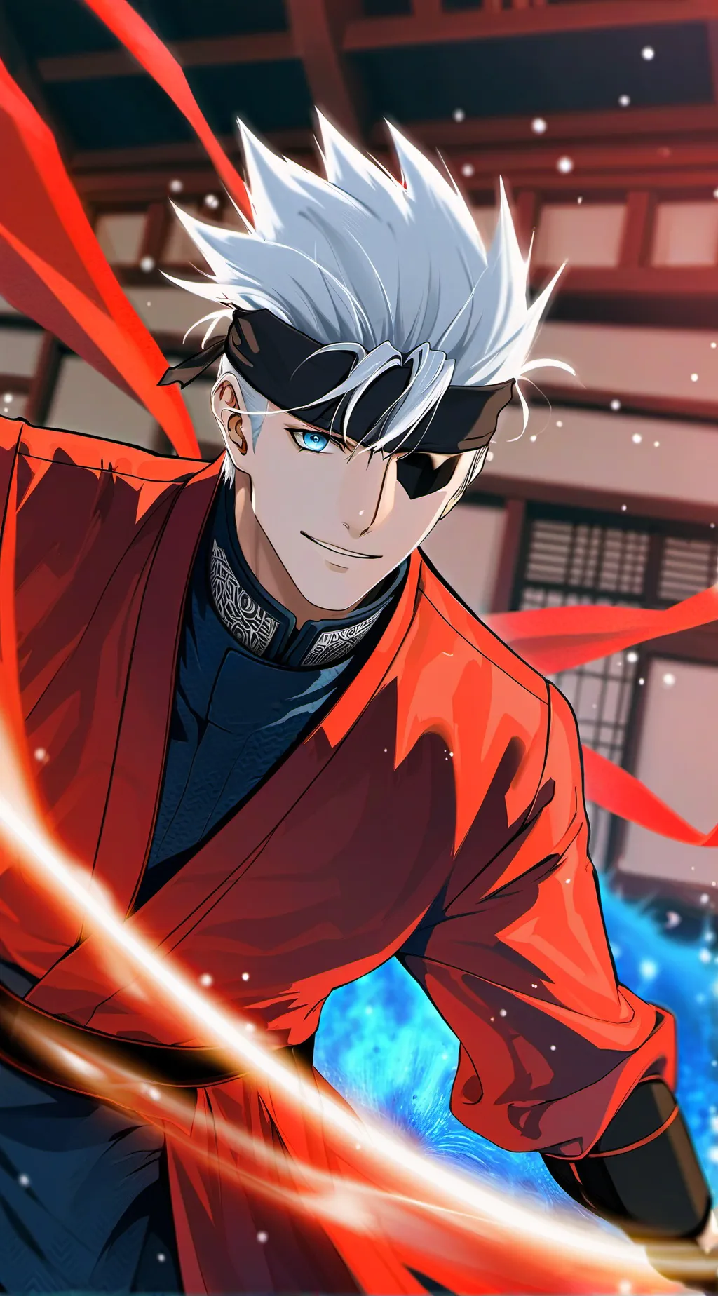 ai character: Gojo Satoru background