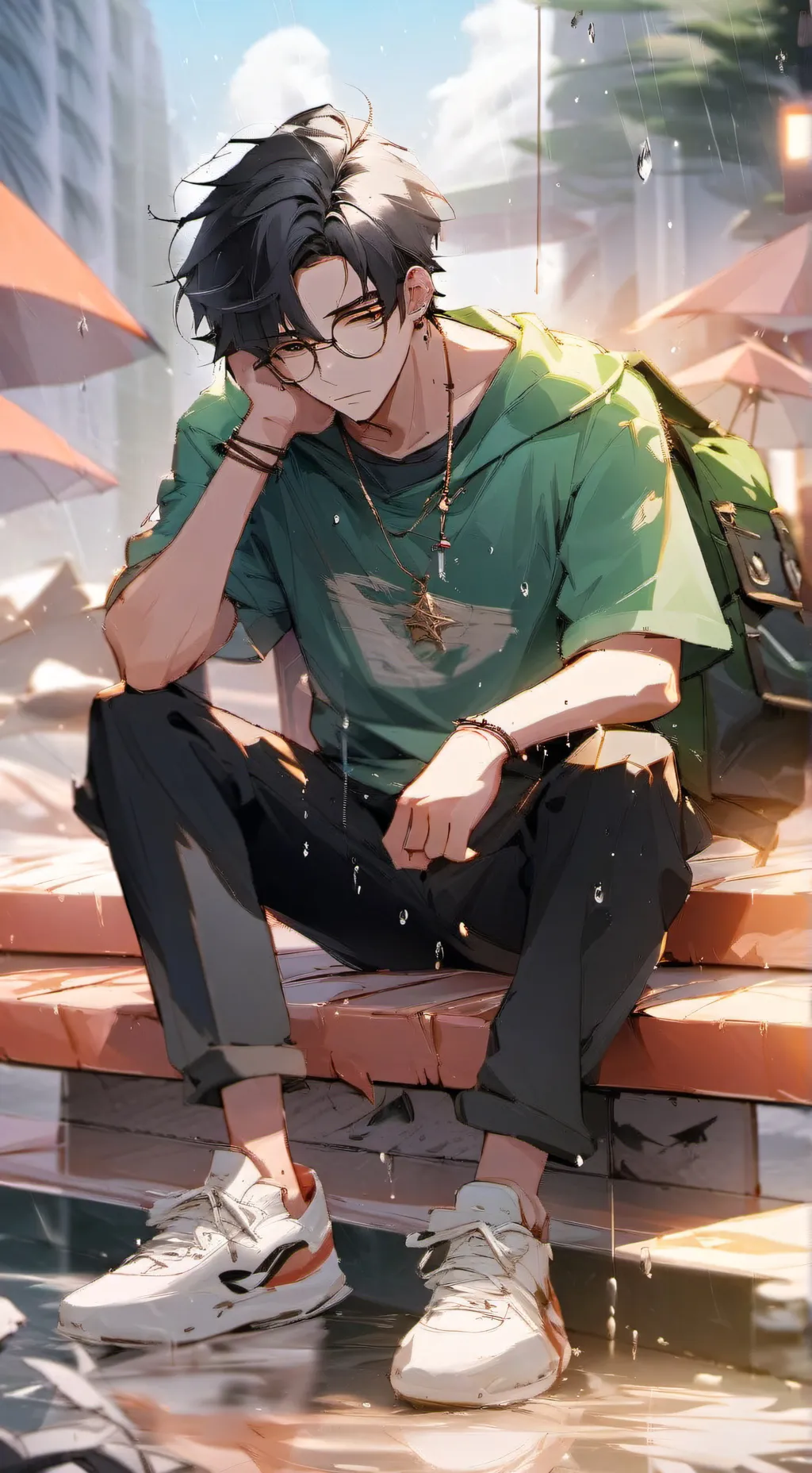 ai character: Tim :( background